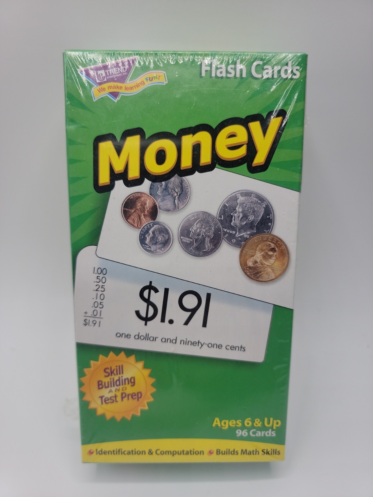 Trend Enterprises Flash Cards Money Math Skills Educational Teacher Home School