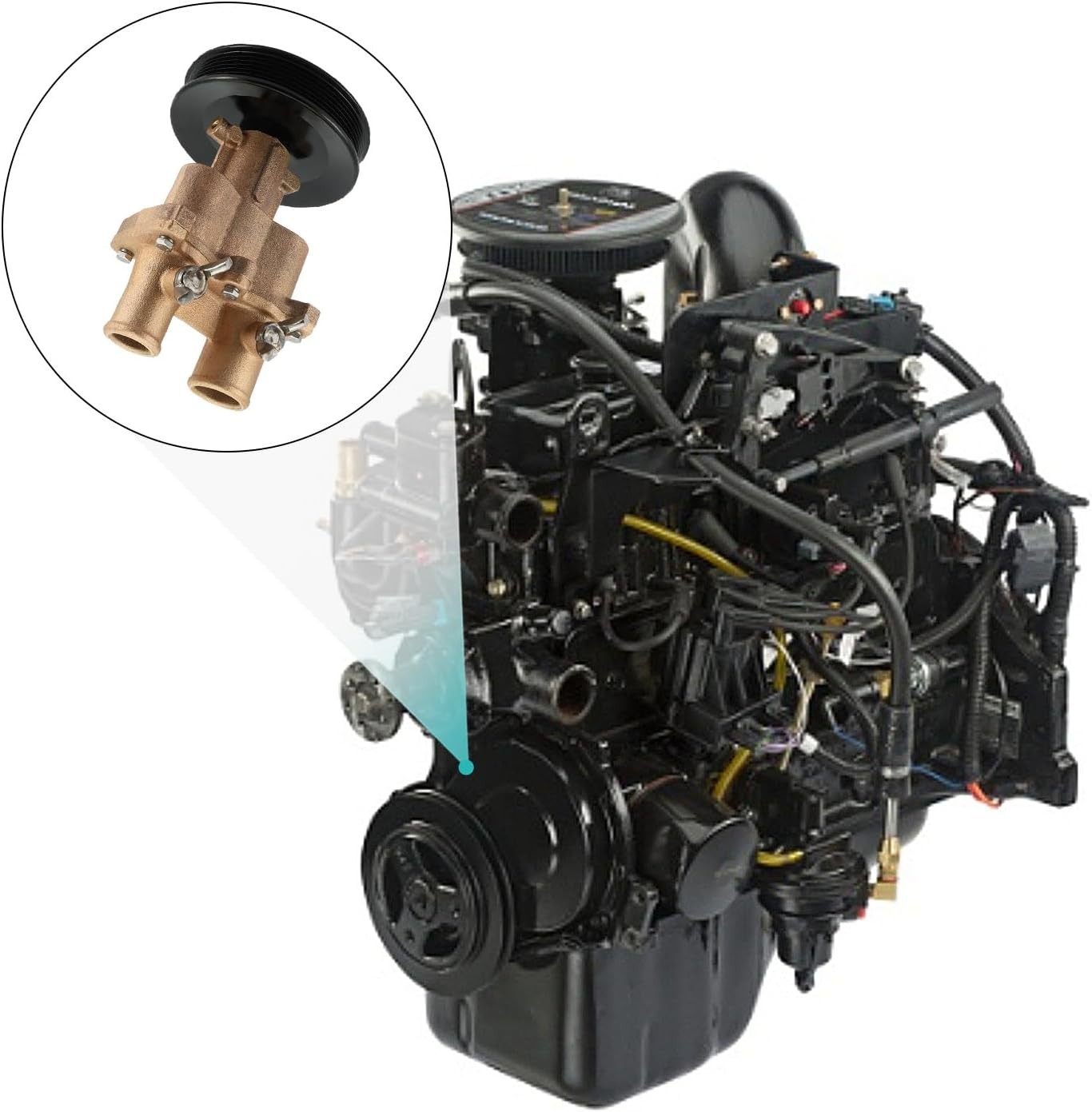Raw Sea Impeller Water Pump 8M0139995 for Mercury Mercruiser 4.3L 5.0L 5.7L
