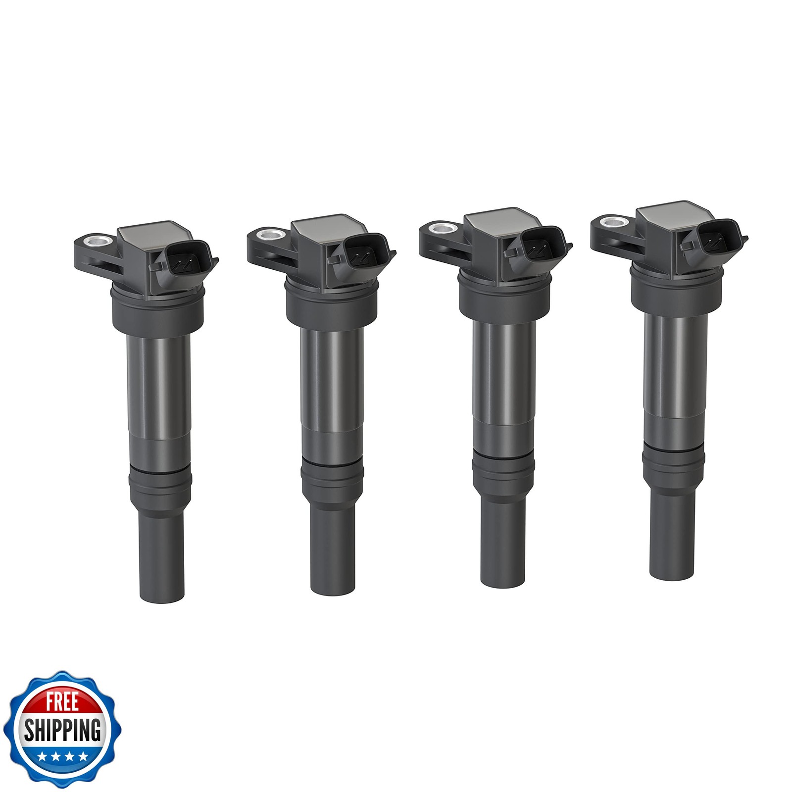 Ignition Coil Pack Set of 4 – Compatible with Hyundai and Kia Vehicles – 1.4L