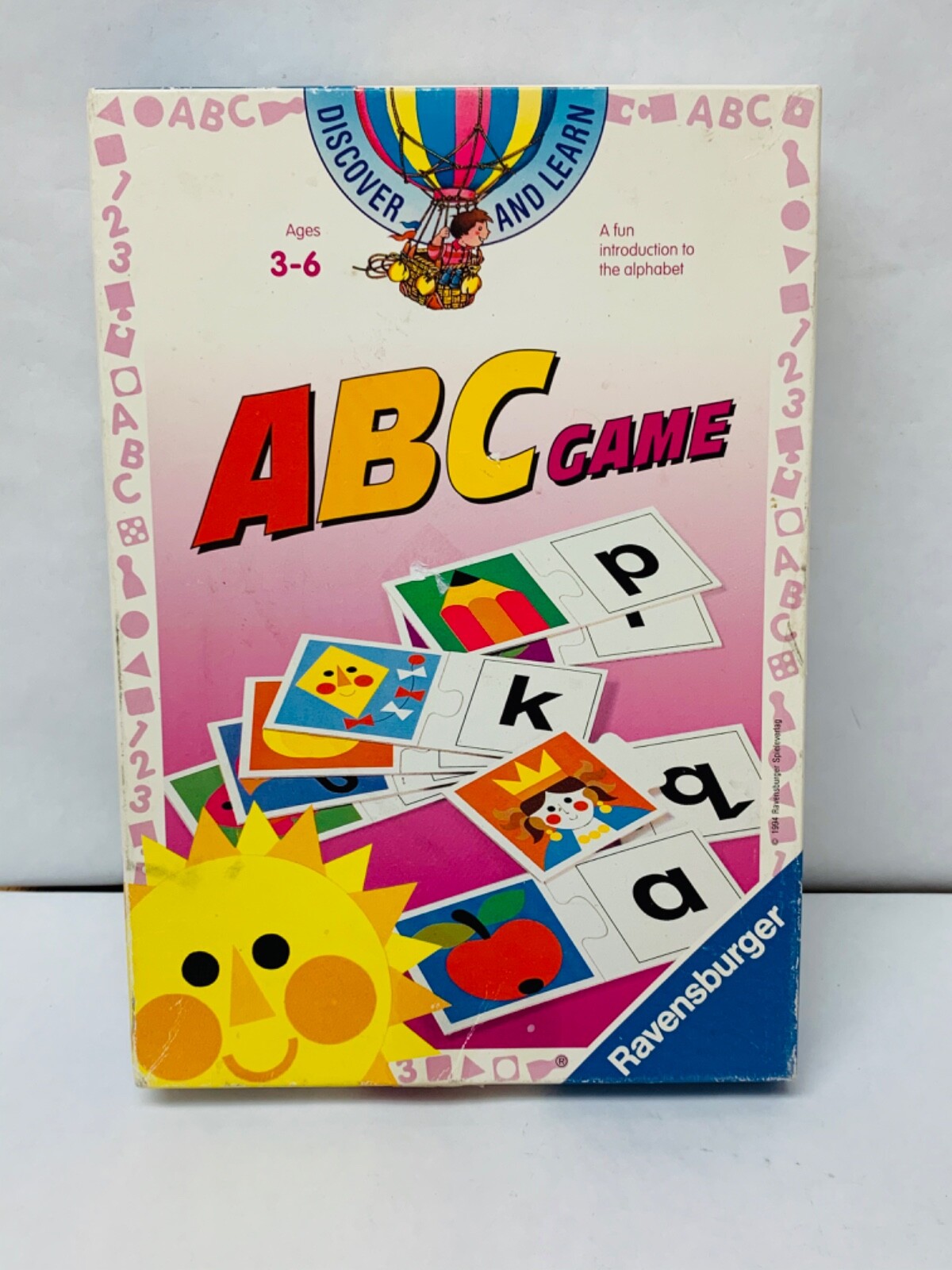 ABC Matching Game Alphabet Learning Educational Vintage 1994 Ravensburger BIN L