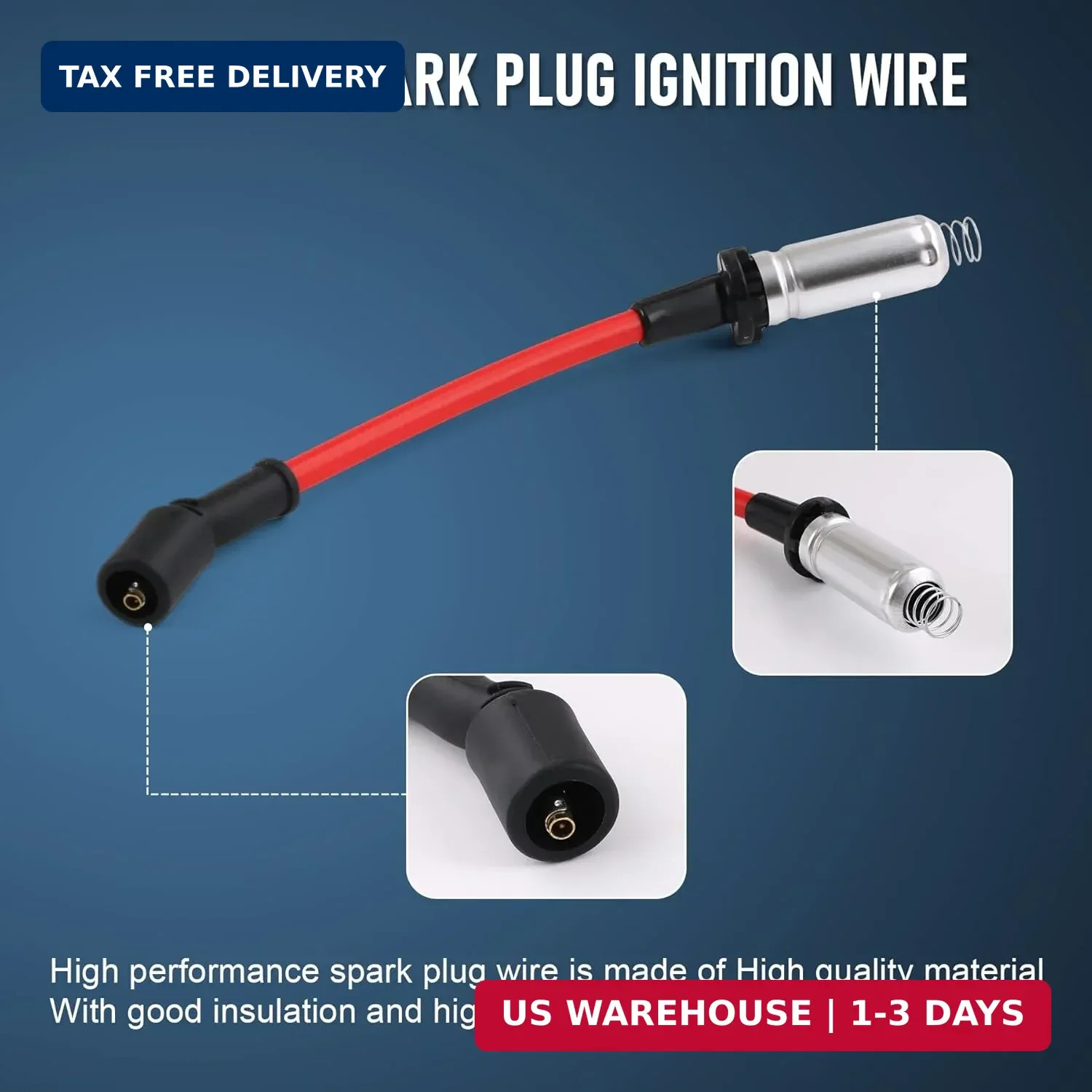 JDMSPEED High Performance Spark Plug Ignition Wire for 2000-2009 Chevy GMC V8