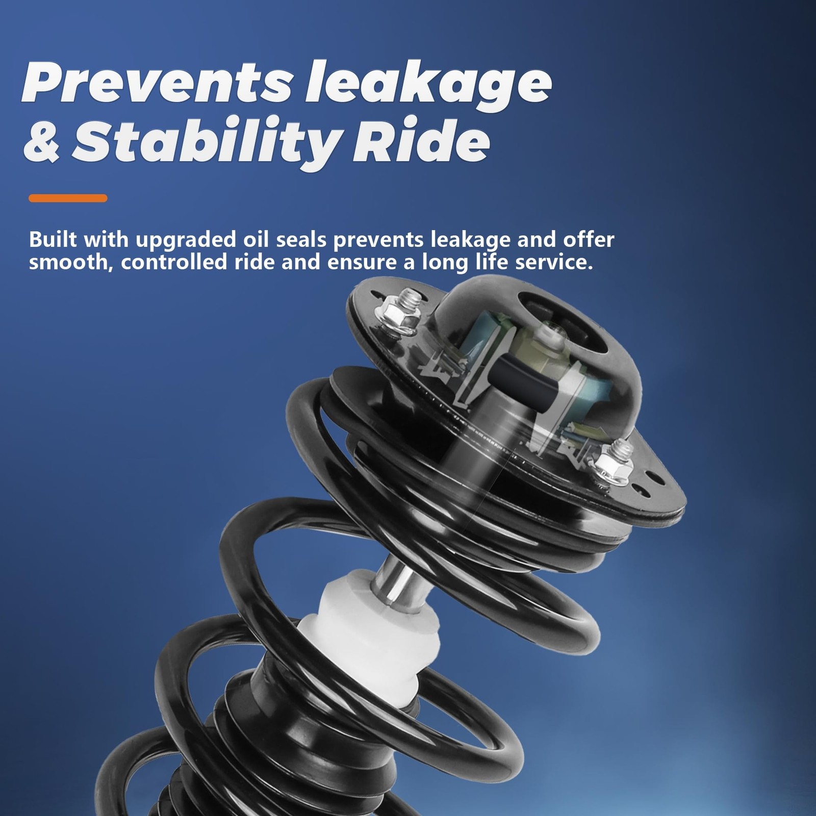 KUIPERAUTO 172599R 172599L Complete Rear Struts Coil Spring Assembly Compatib…