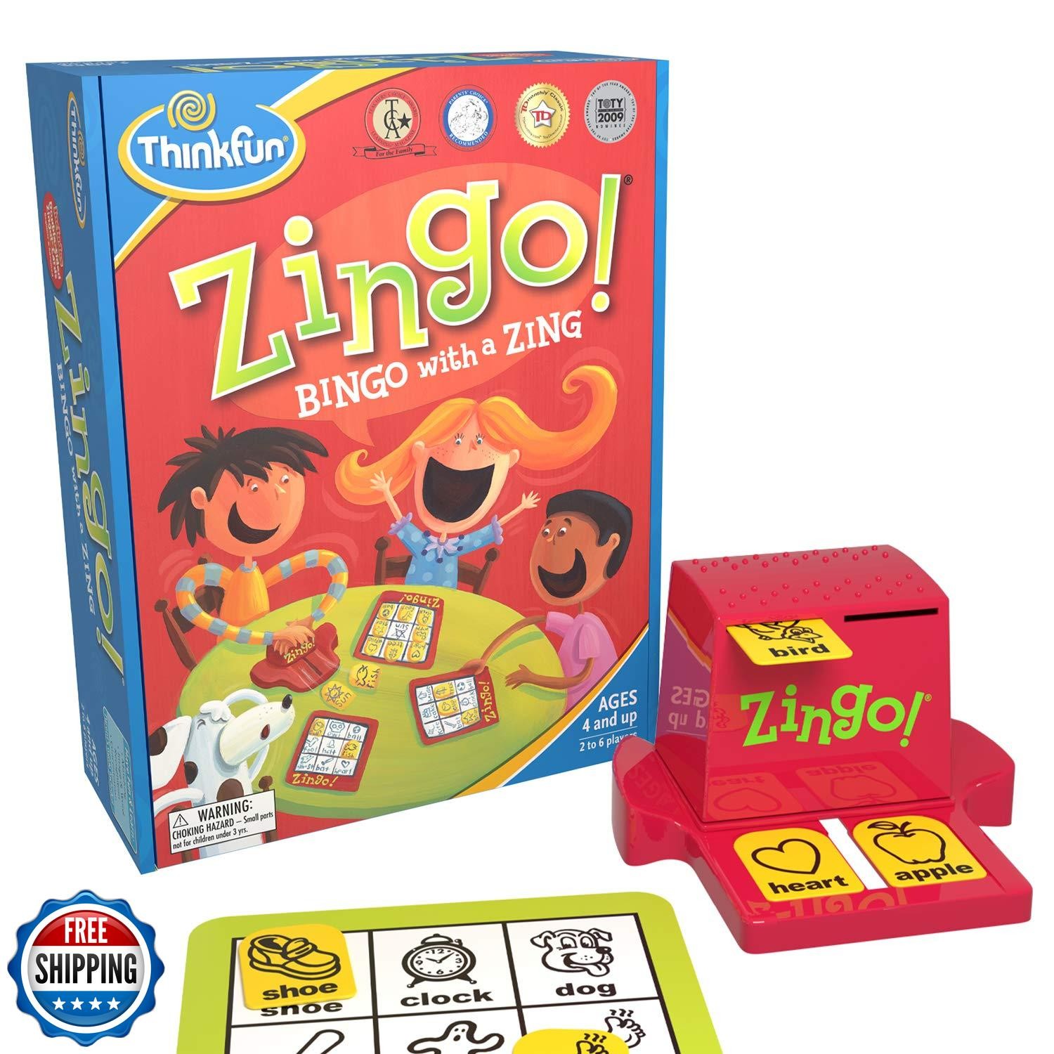 ThinkFun Zingo Bingo Award Winning Preschool Game for Pre-Readers and Early R