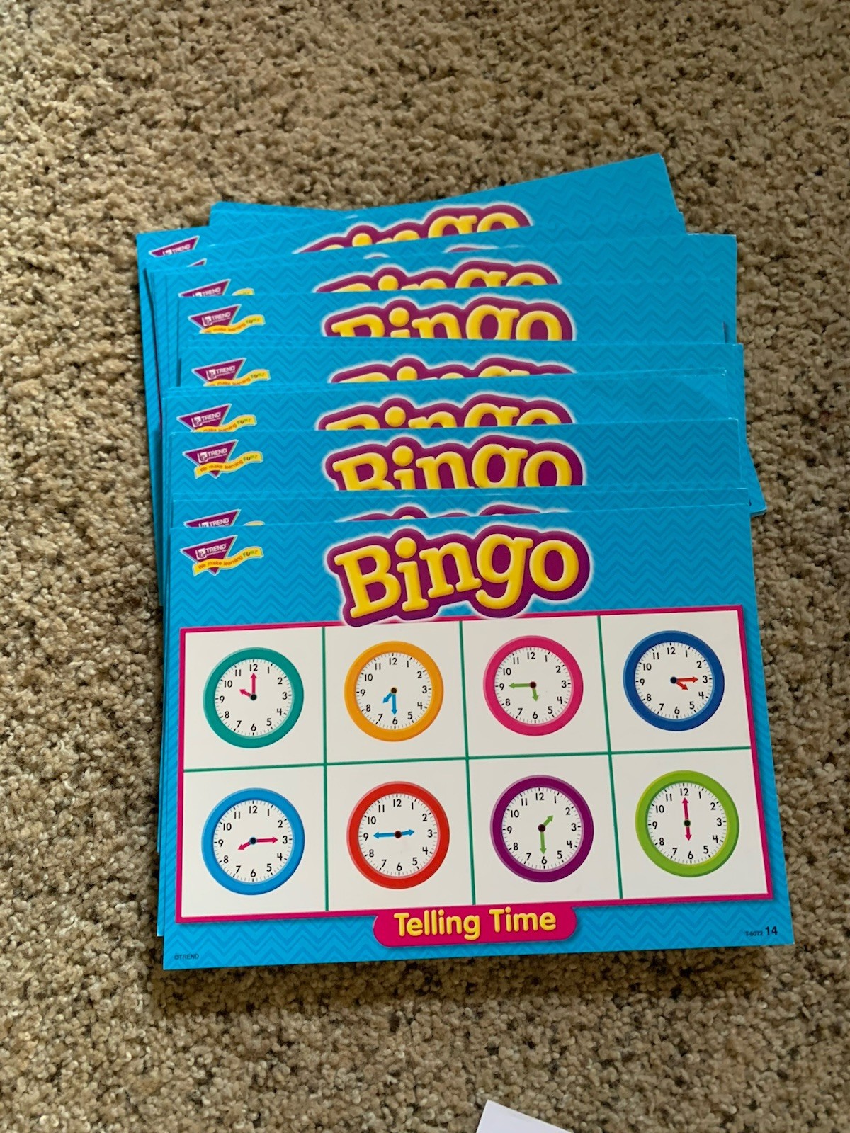 Classroom Bingo Games-Telling Time & Money-Ages 5 & Up-Up to 36 players VGC