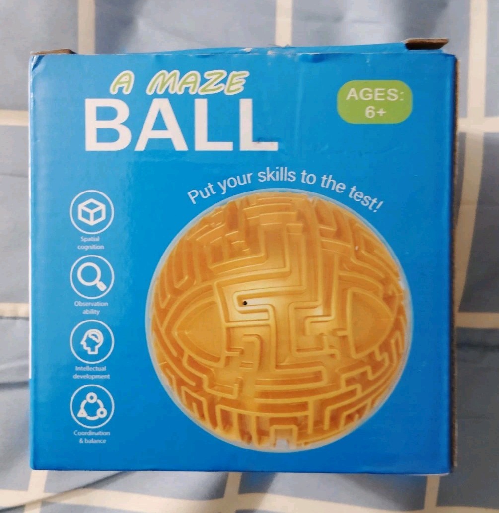 Gravity Cube Maze Ball Memory Sequential Ball Maze Puzzle Toy Gifts for Kids