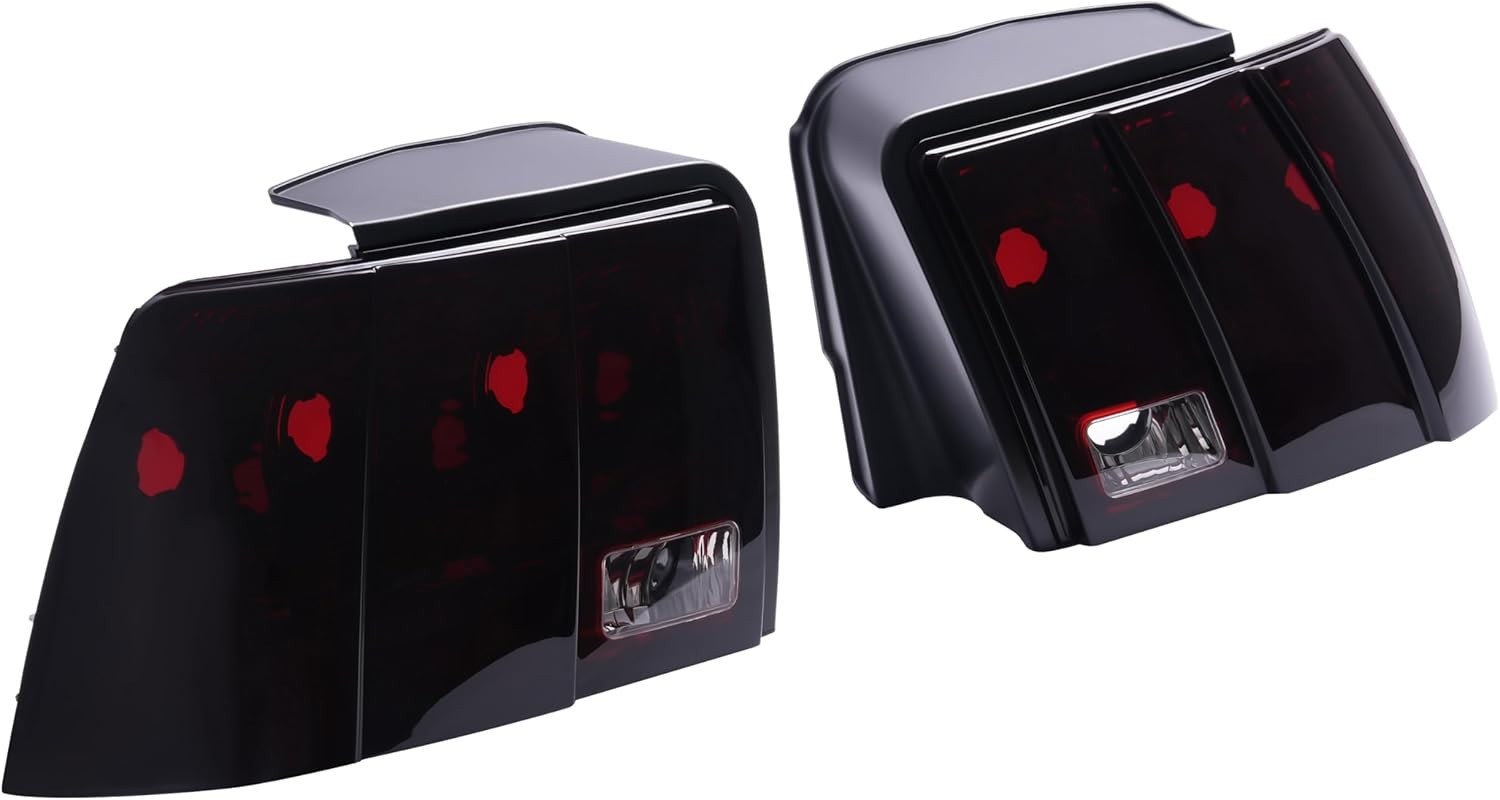Pair Tail Lights Compatible with 1999-2004 Ford Mustang Replacement for FO281810