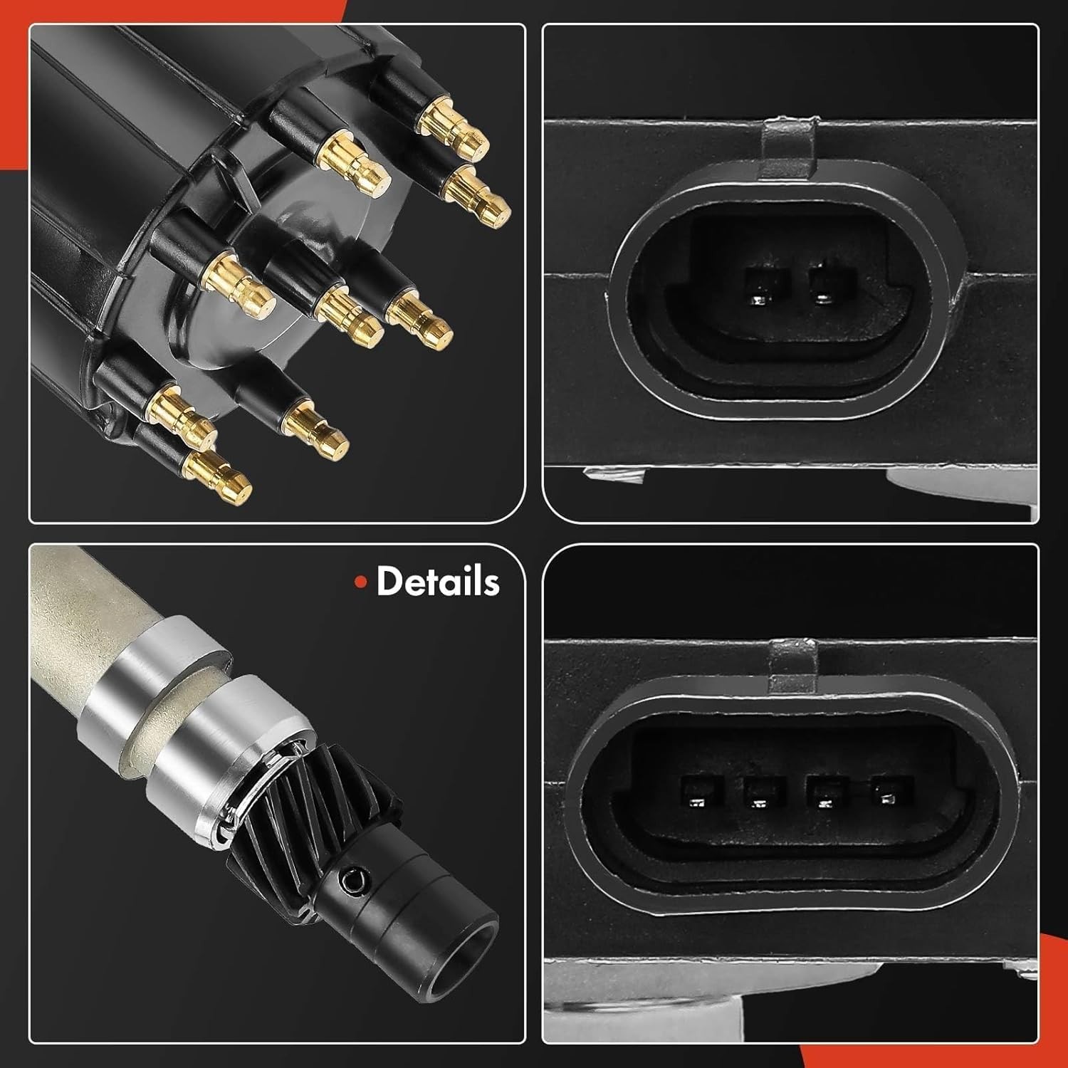 Ignition Distributor with Cap and Rotor Compatible with Chevy, GMC Veh
