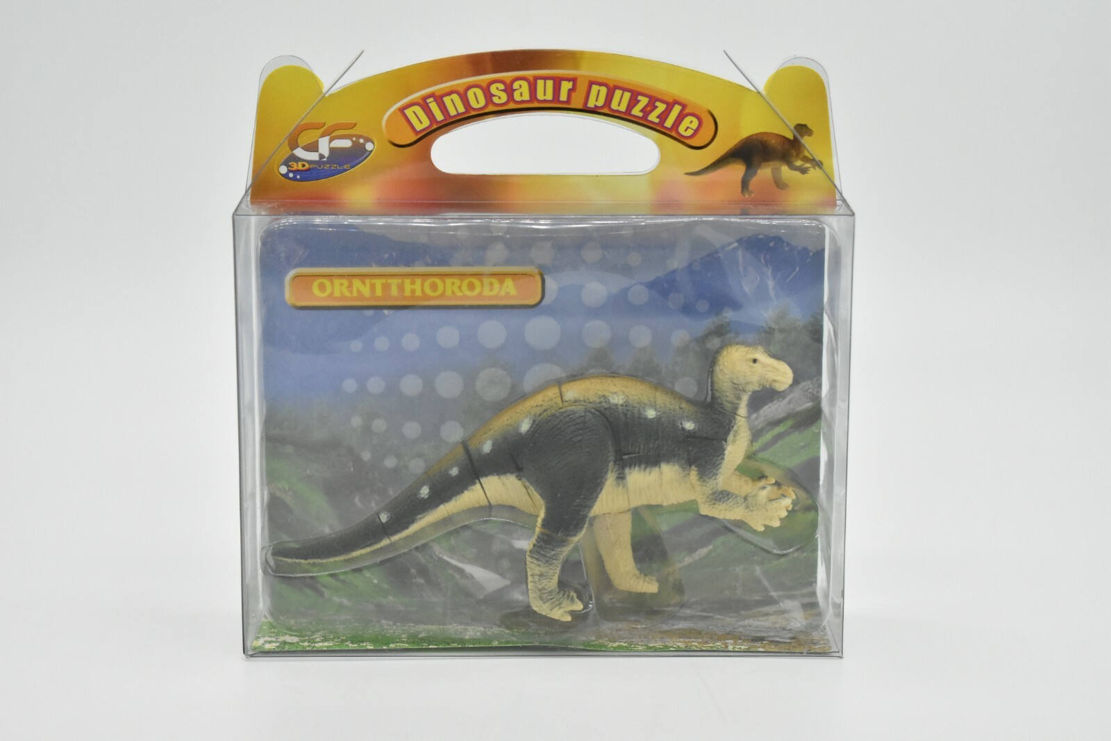 Ornithopoda Duck Bill Dinosaur, 3D Puzzle Plastic Toy 4 1/2″ long – F3035