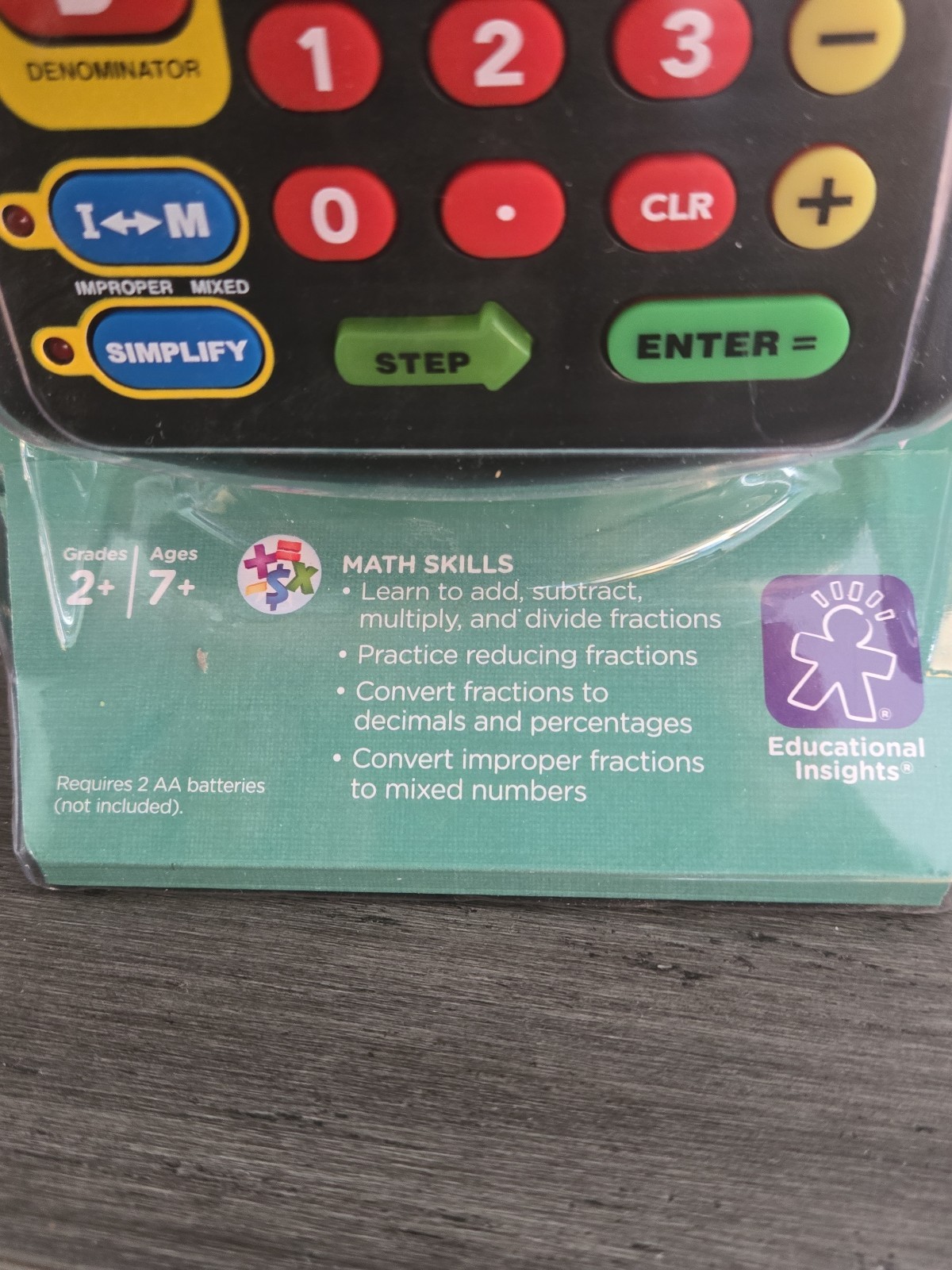 Educational Insights See ‘N’ Solve Fraction Calculator New Sealed Educational