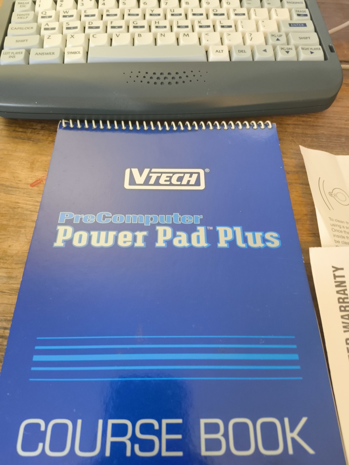 VTech Pre-Computer Power Pad Pro Vintage Educational Laptop Toy Tested w Box
