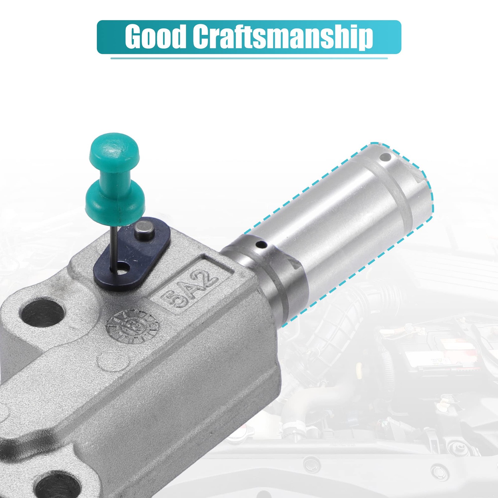 X AUTOHAUX Cam Chain Tensioner for Honda Accord Civic CR-V 3.15″, Silver Tone