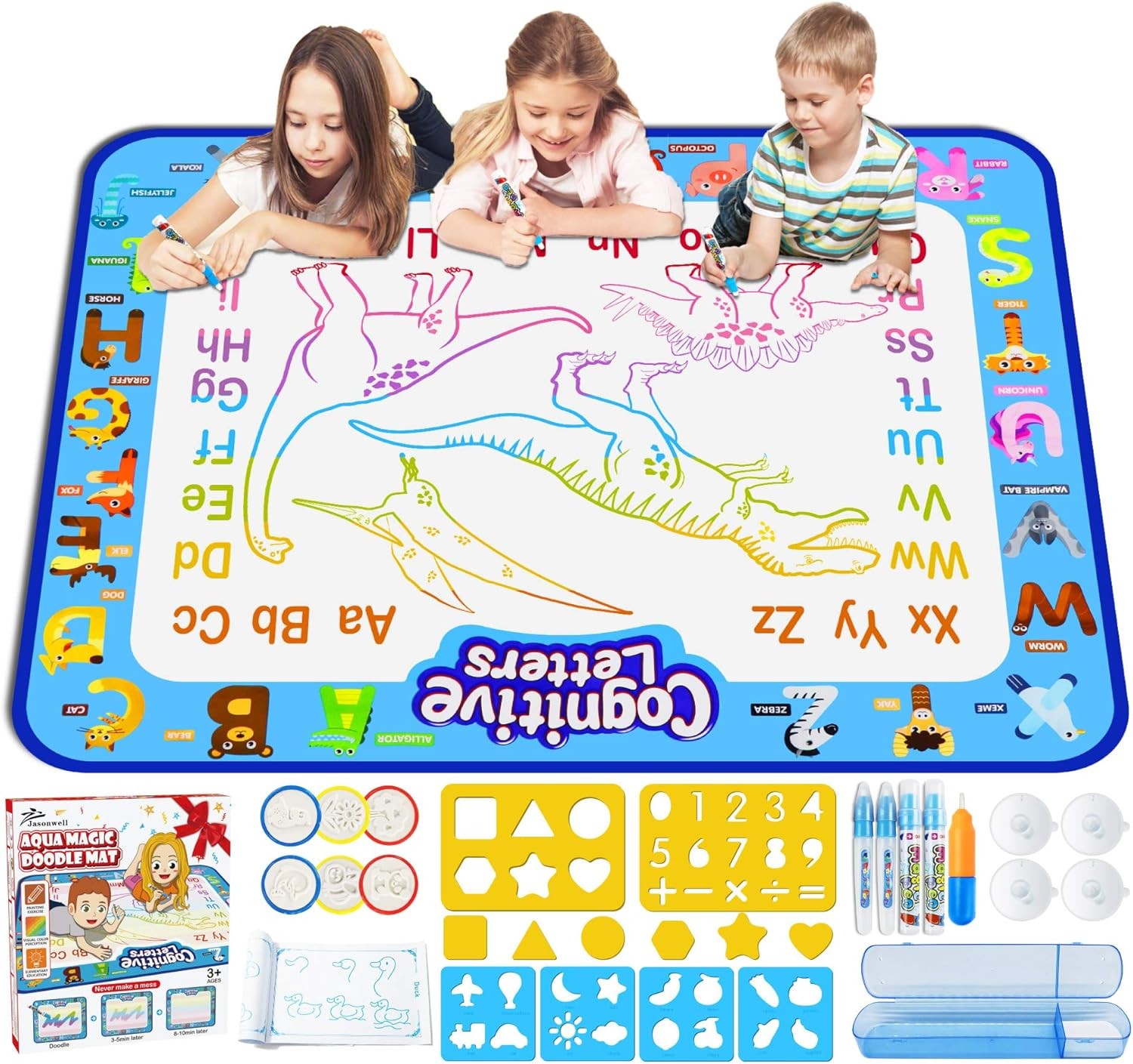 Jasonwell Magnetic Tiles Building Blocks Set – STEM Educational Toy for Kids