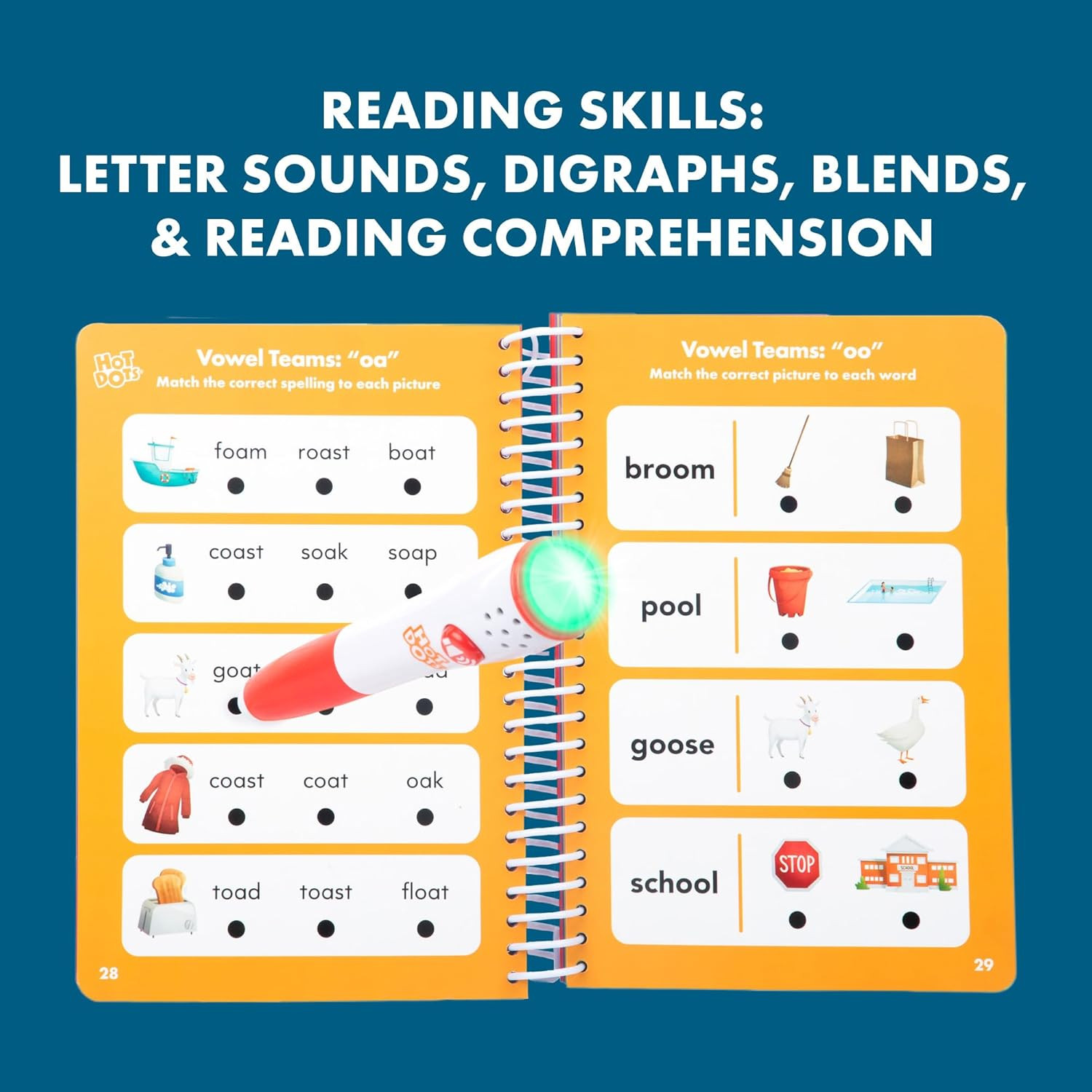 Hot Dots First Grade Essentials: Reading & Math Workbook – 1St Grade Workbooks w