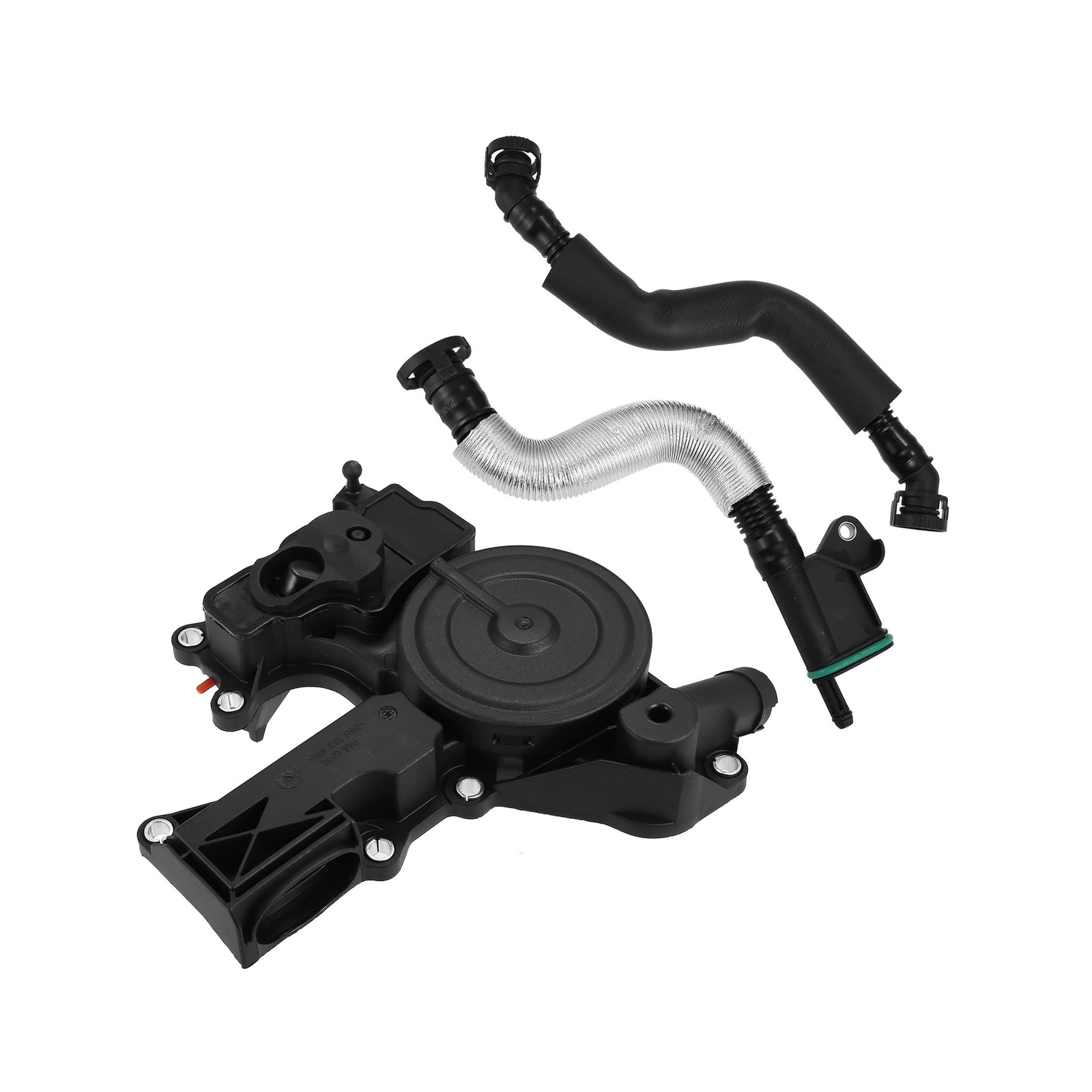 X AUTOHAUX PCV Valve Engine Crankcase Vent Oil Separator Breather Hose Exhaus…