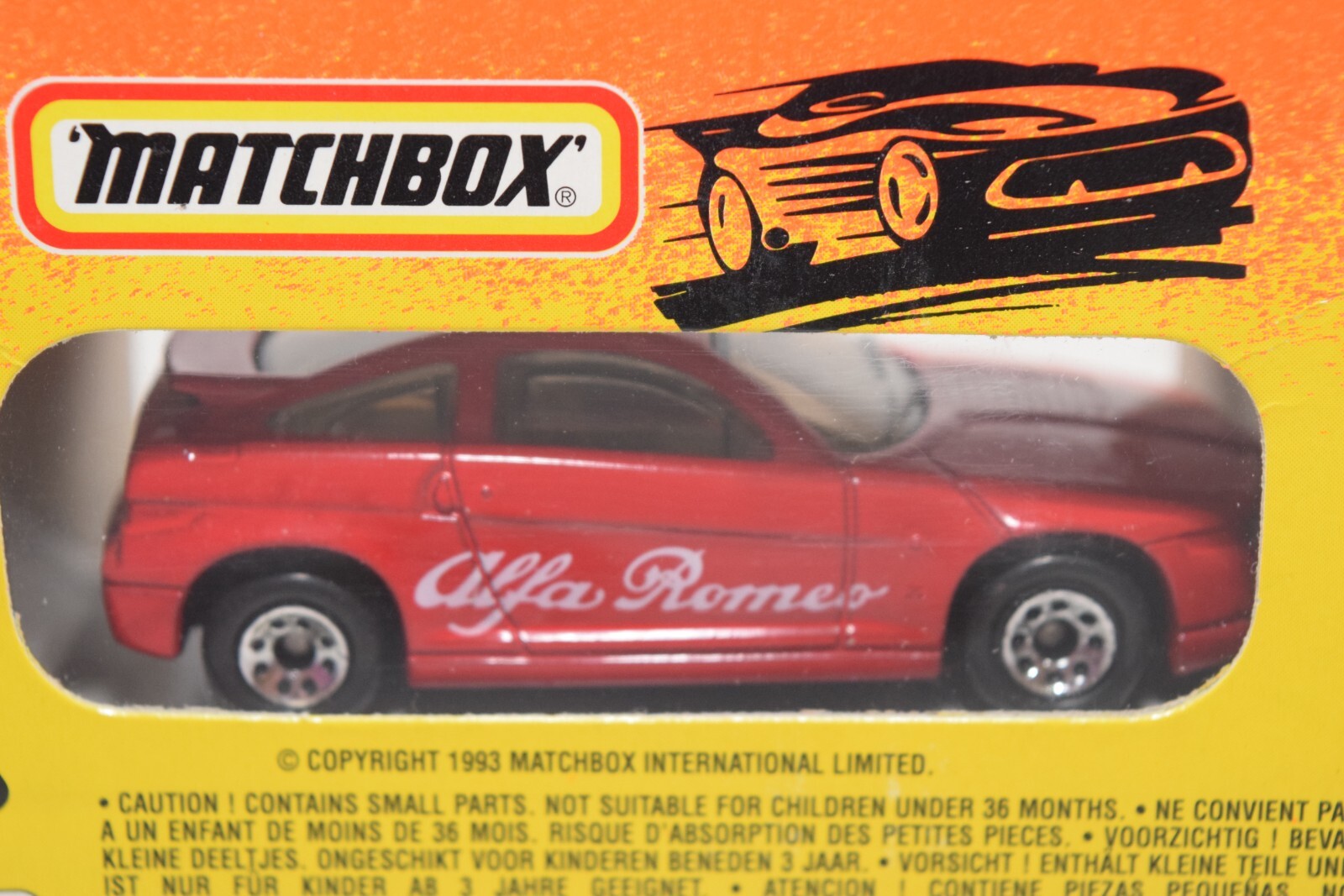 A94 1:64 3 INCH MATCHBOX LESNEY 6 ALFA ROMEO SZ RED MIB RARE!