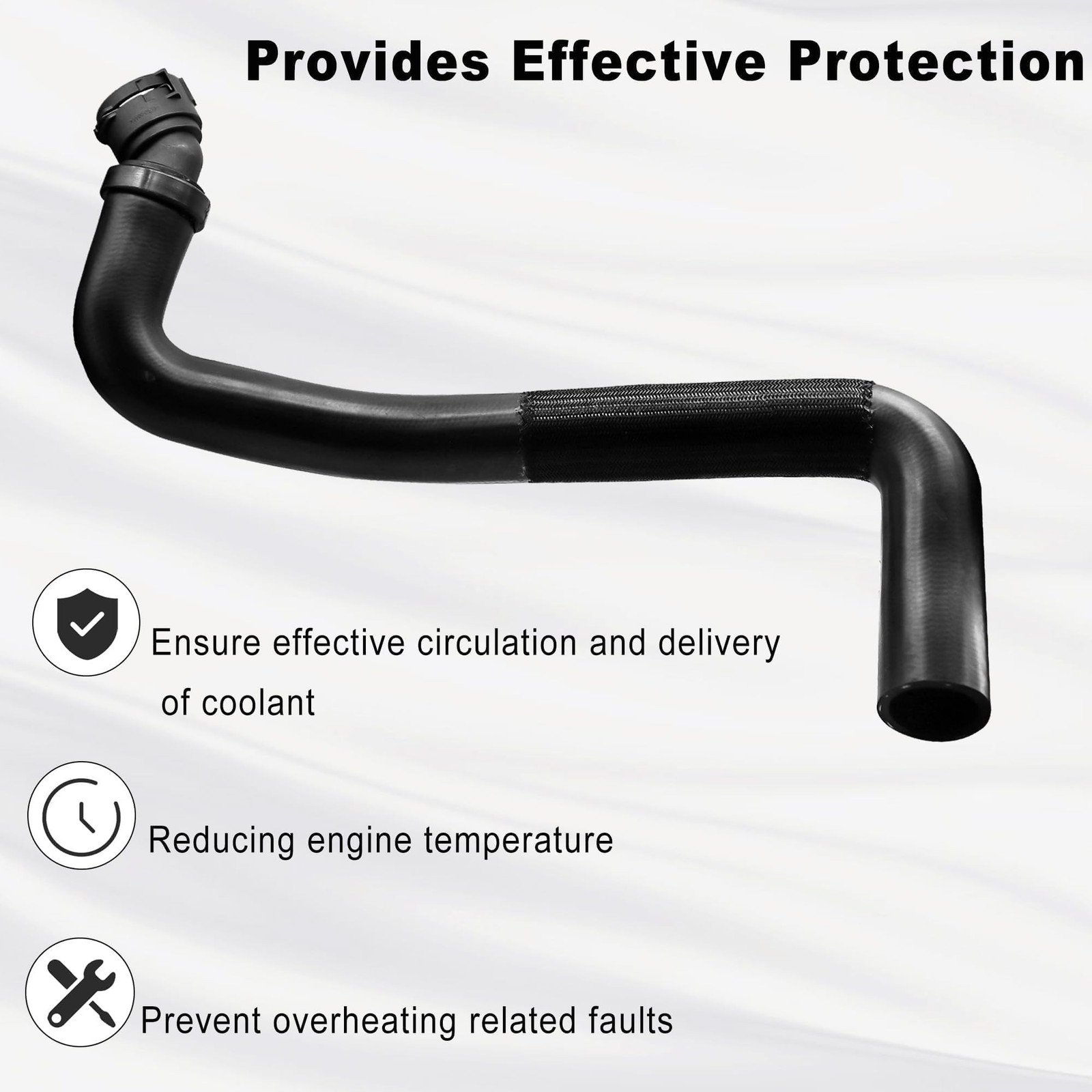 CL3Z-8260-A Radiator Coolant Hose Fit for Ford F-150 2011-2014 for Lincoln Ma…