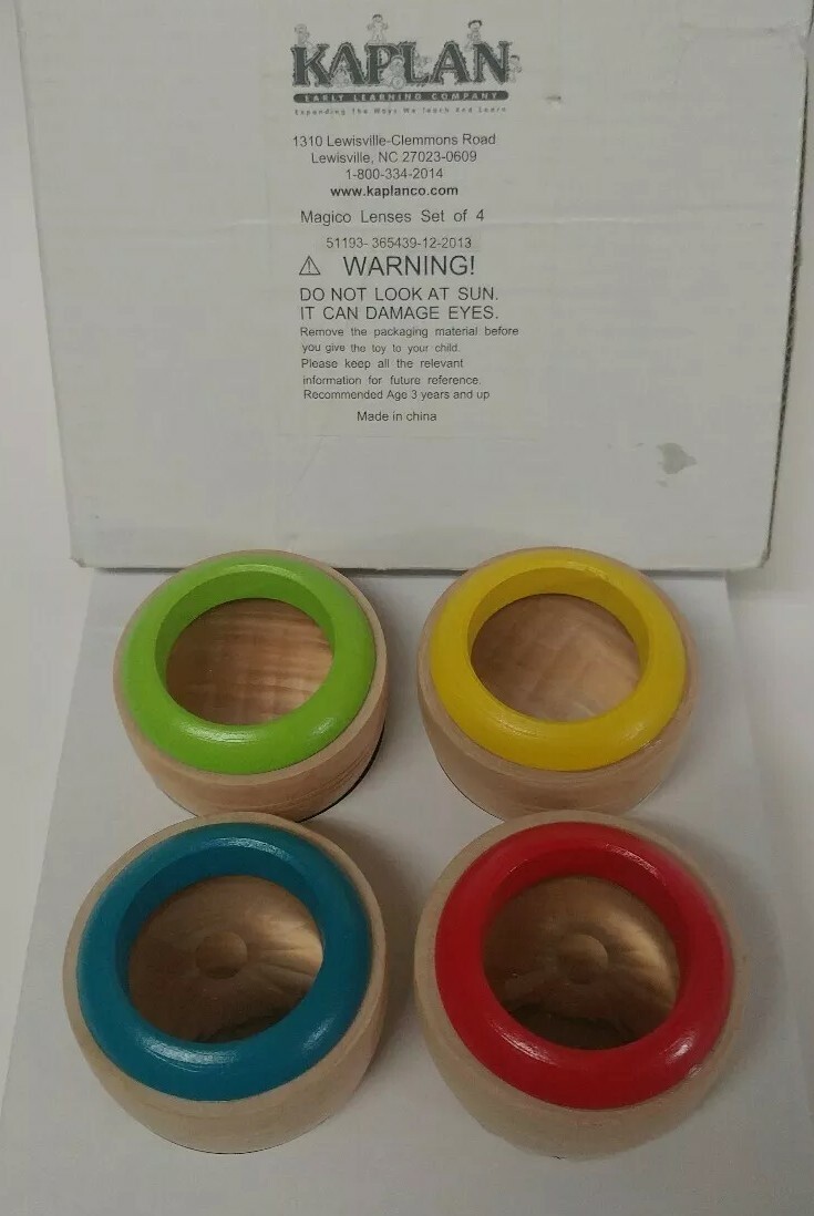 Kaplan Early Learning Magico Lenses Set of 4 Part No 51193-365439 Visual Games