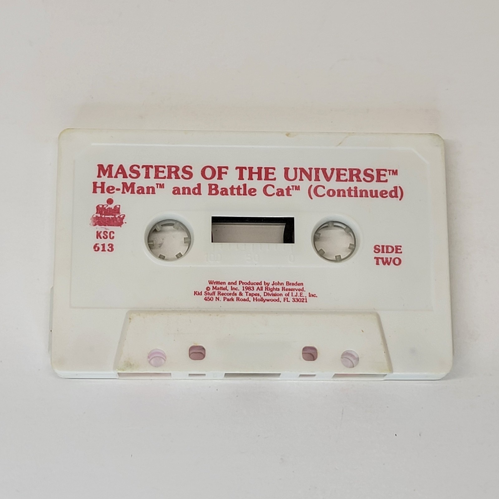 1983 MOTU Read Along Cassette Tape He-Man Battle Cat KSC 613 TESTED Universe