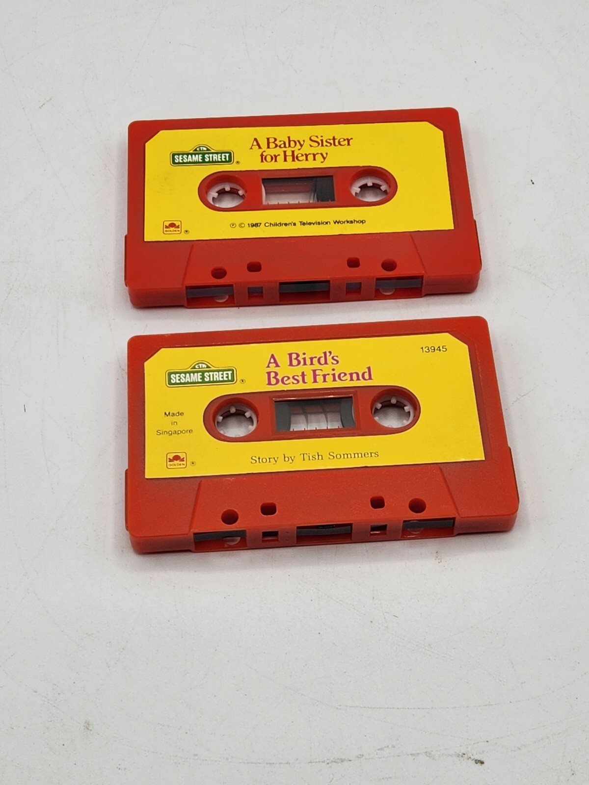 Vintage 1980’s Sesame Street Cassette Tape Lot (2) Tested