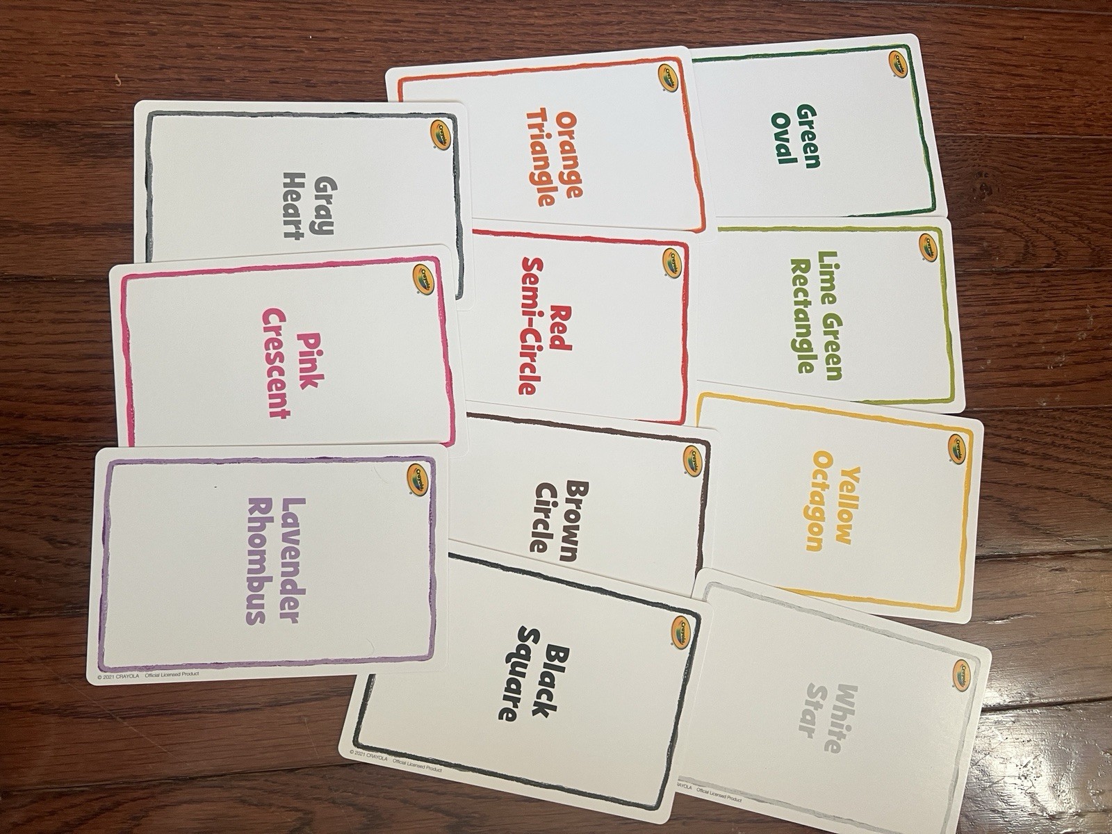 Crayola Colors & Shapes Flash Cards Set, 48 Cards, Ages 3+ Years lot of 6