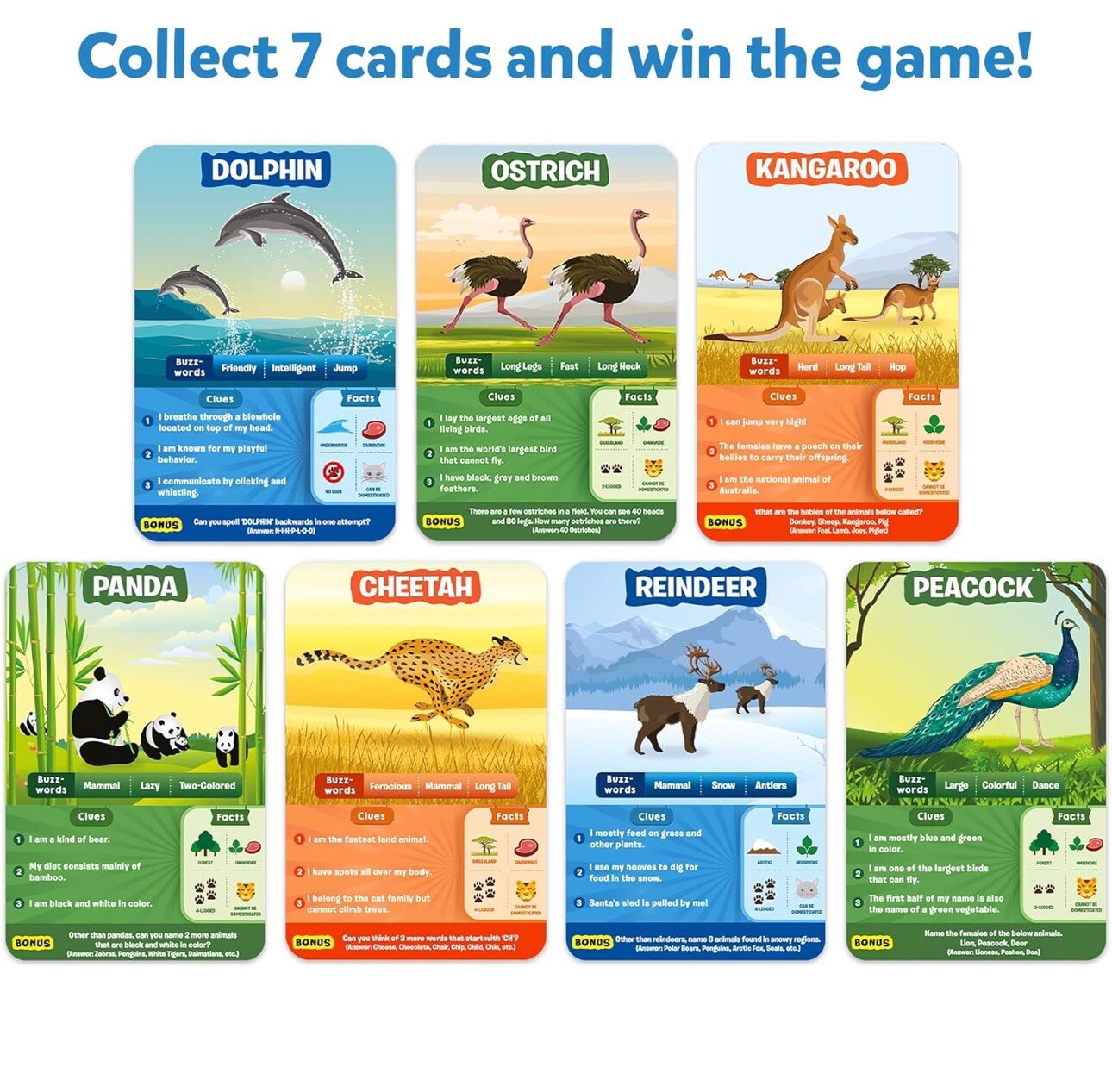 New Skillmatics Guess in 10 Animal Planet Family Card Game. Factory Sealed