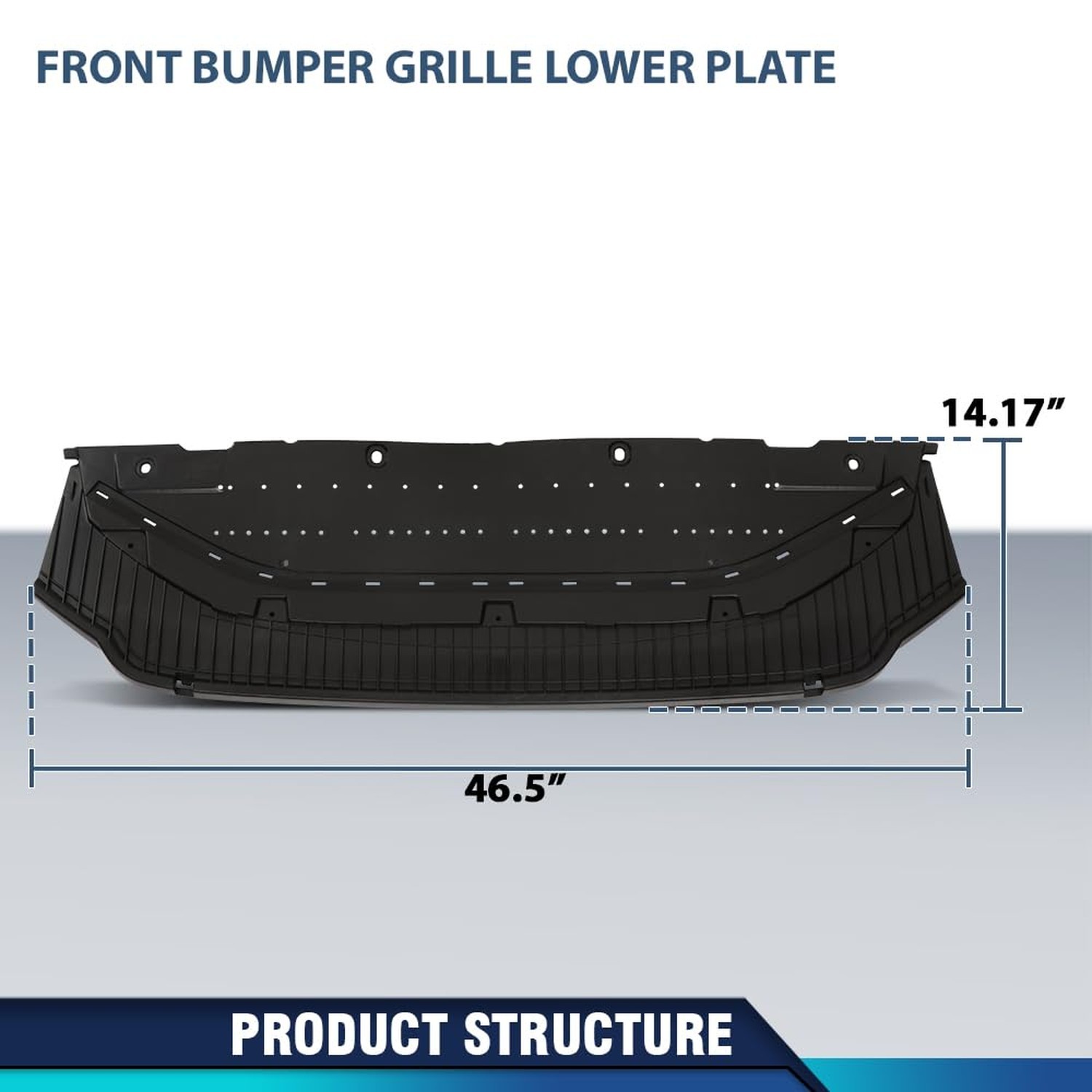 PIT66 Engine Splash Shield Front Lower Bumper Grille Grill Lower Plate Compat…
