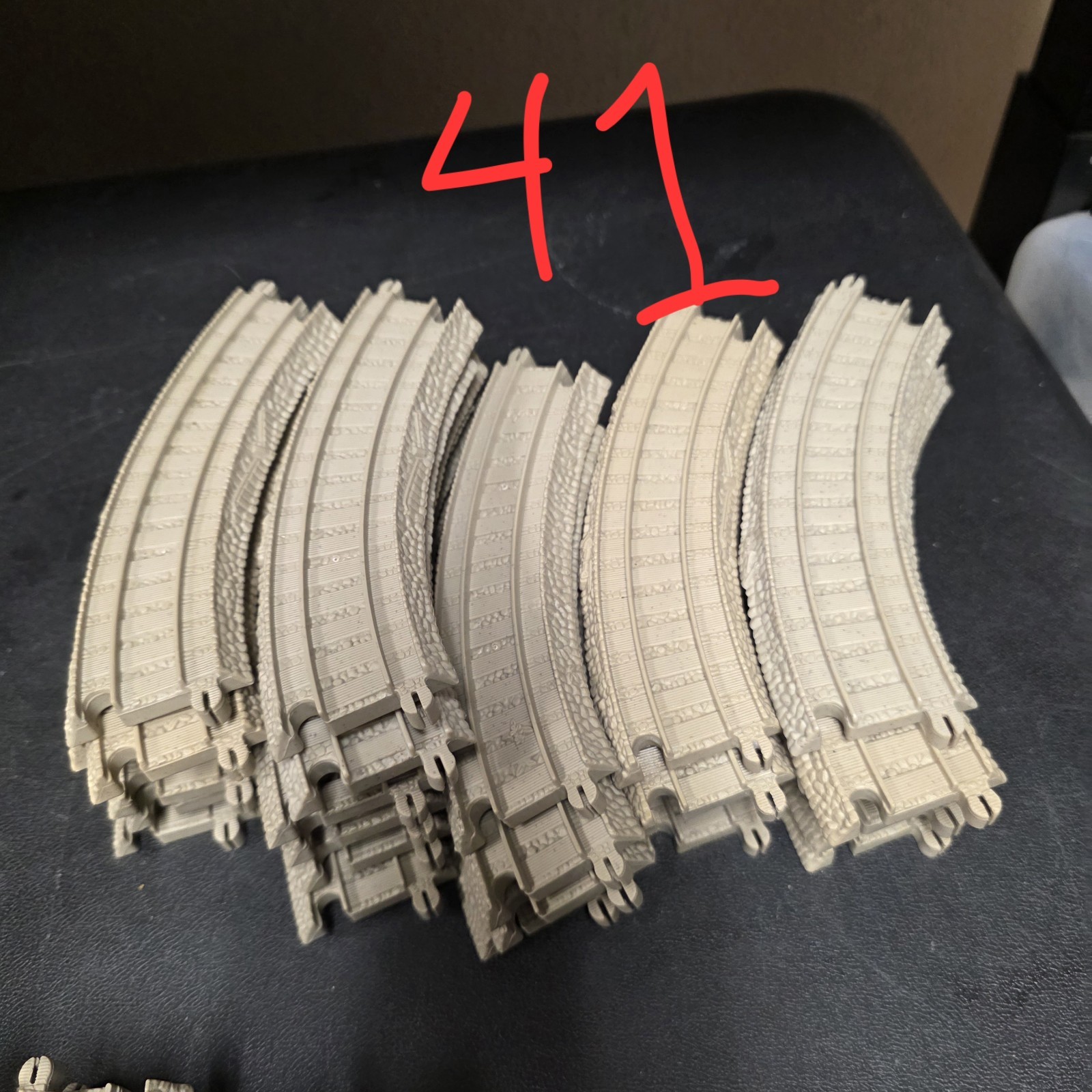 Huge Thomas TrackMaster Tan Track Lot Pc Curves Straights Switches Bridge