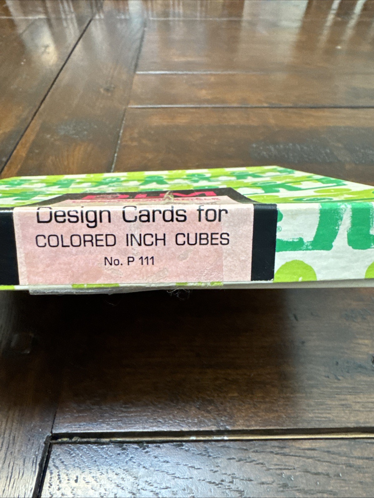 DLM Design Cards for Colored Inch Cubes p.111 cards 1-32 Developmental Learning