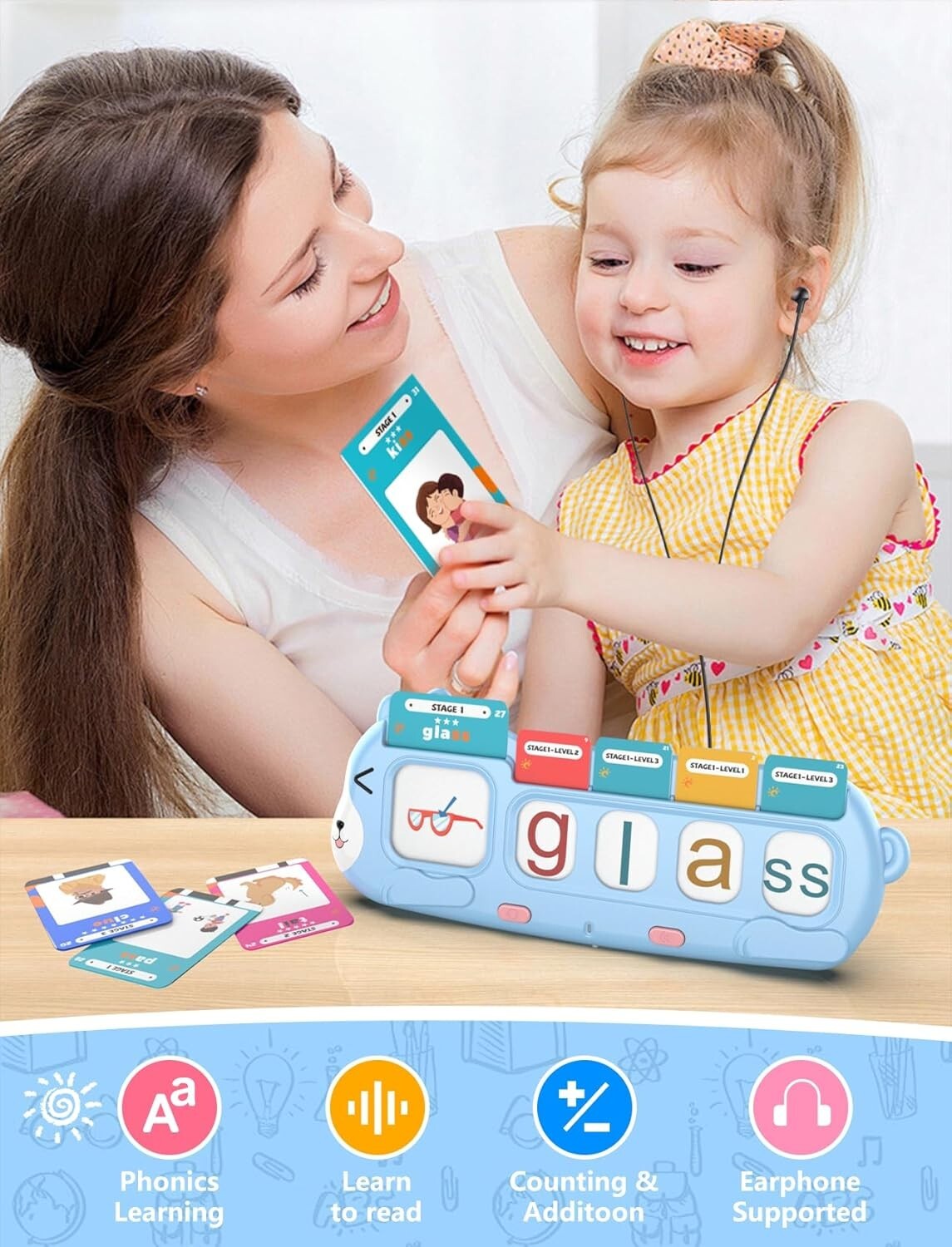 Comprehensive Talking Phonics Cards Set – Master Reading & Numbers Effortlessly