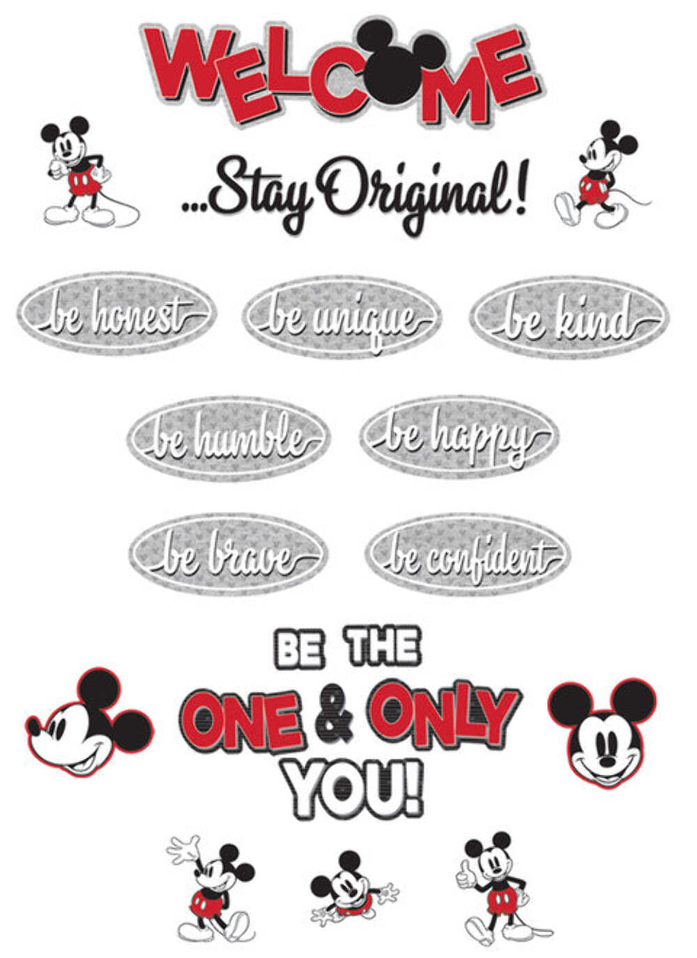 Eureka Mickey Mouse Throwback Mini Bulletin Board Set (EU 847800)