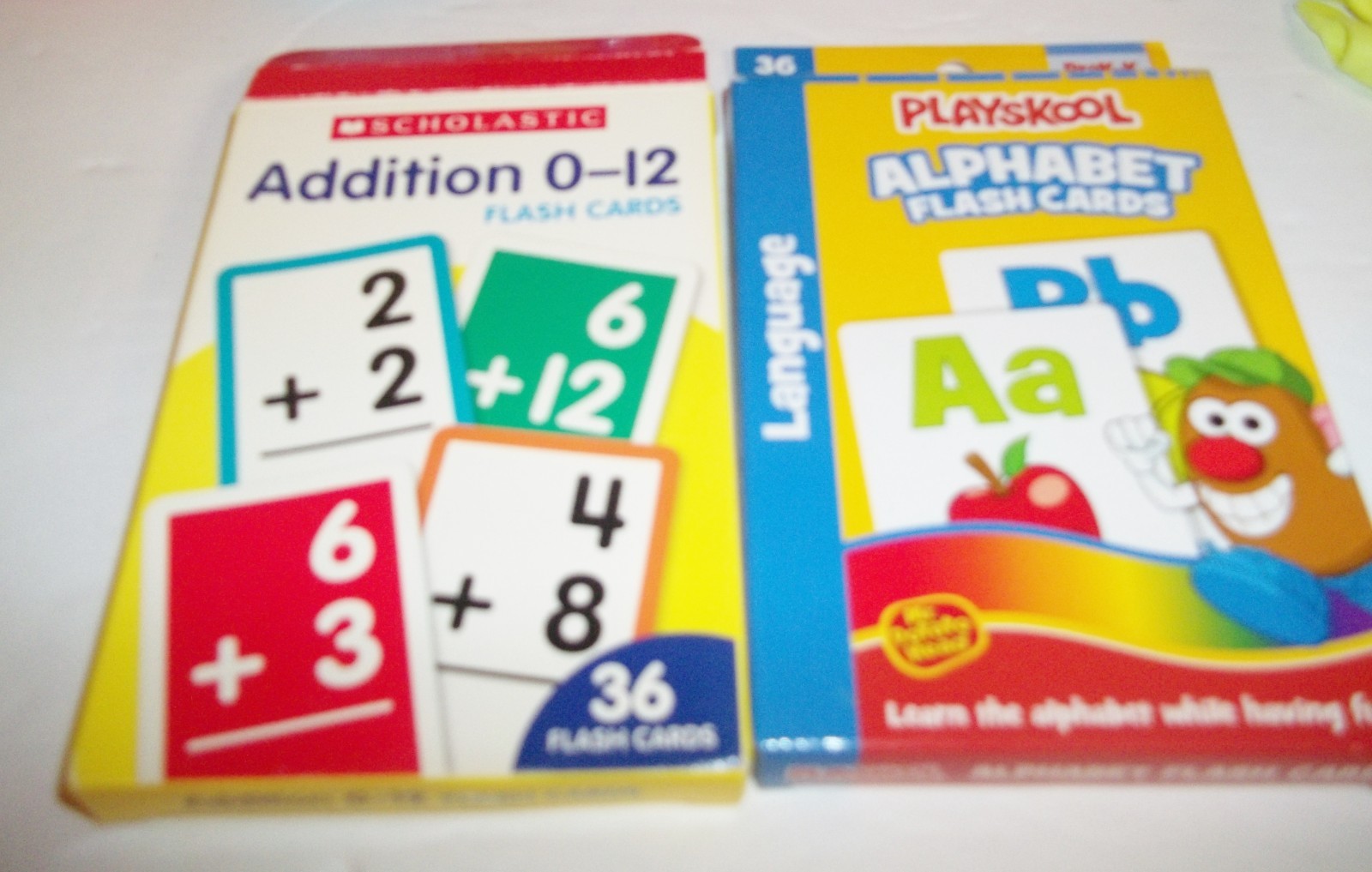 SCHOOL SUPPLY LOT writing trainers, page bk clips, tablet, flash cards ABC, MATH