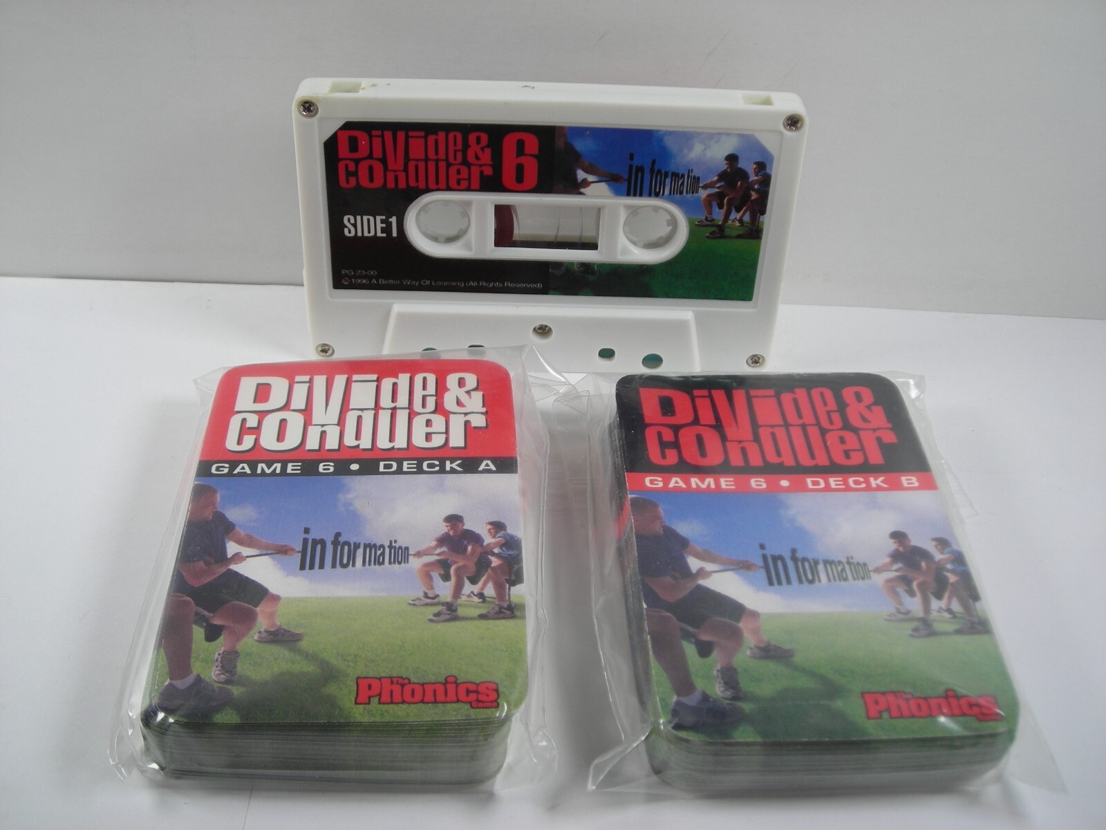 The Phonics Game Replacement Cards and Cassette Game 6 Divide & Conquer