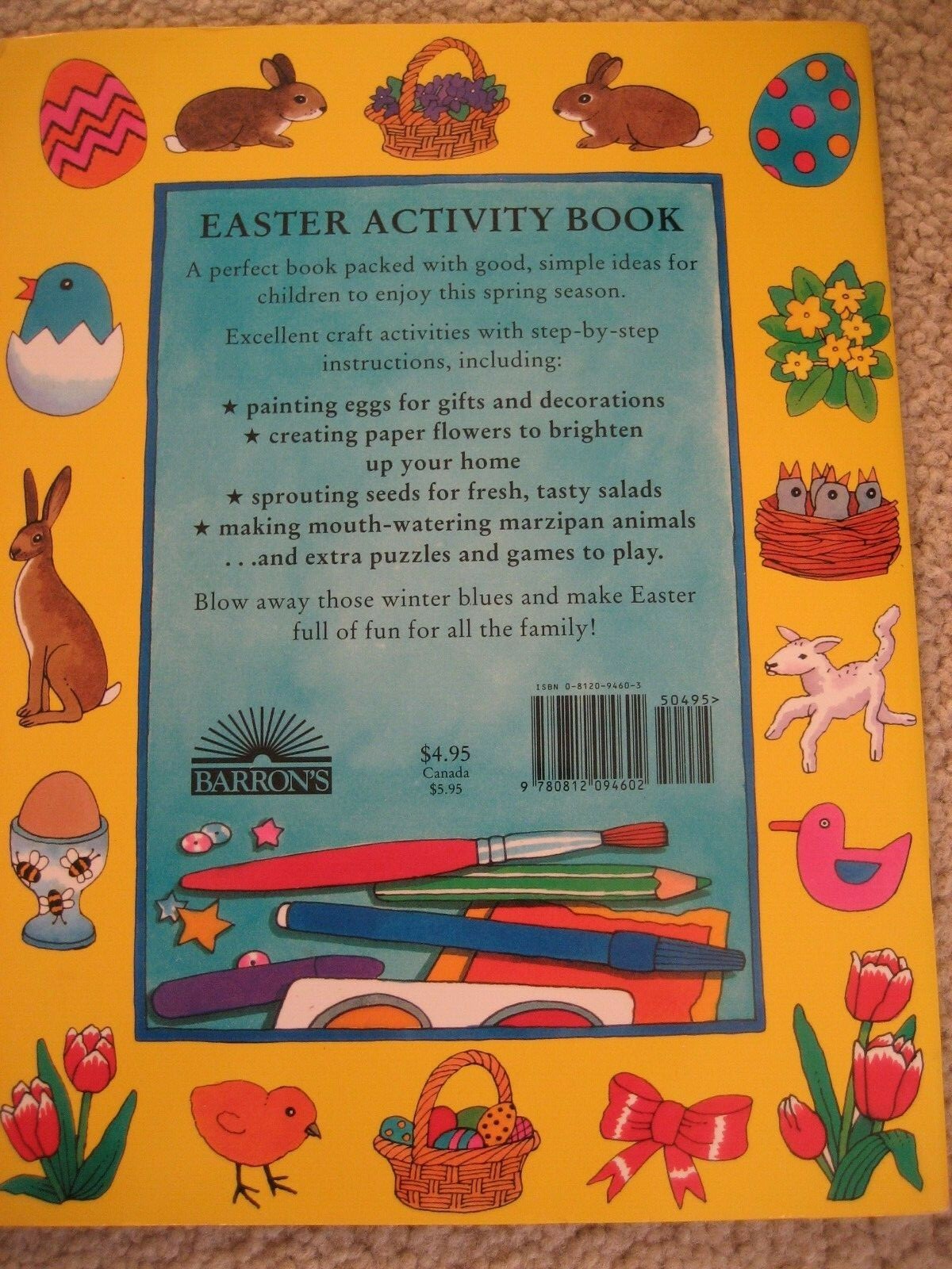 Fun Things To Do & Make 2 PAPERBACKS Easter Decorations & Easter Activity Book