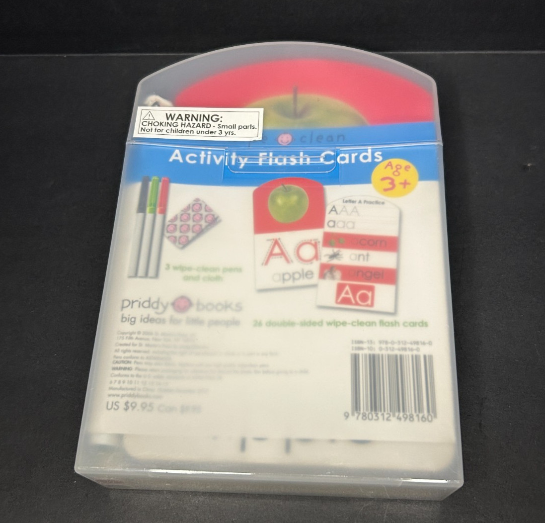 Wipe Clean Flash Cards Learn To Write Your Letters ABC Early Learning Homeschool