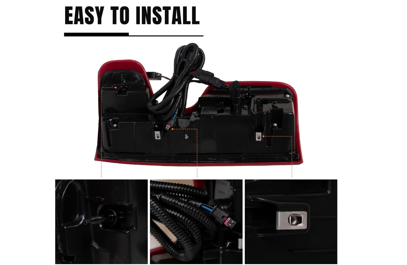 LED Tail Light Assembly Compatible with 2019-2023 Chevy Silverado 1500 Right Pas