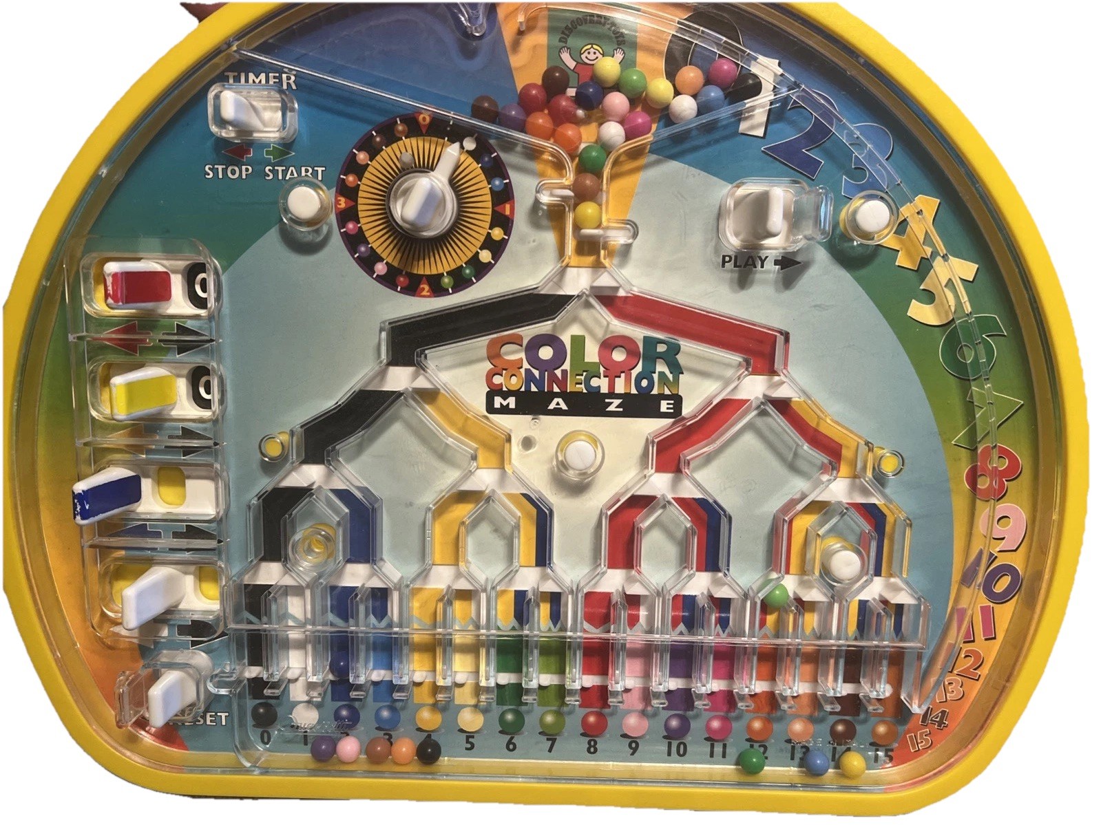 Vintage 1980s Quercetti Color Connection Maze Italy Montessori Homeschool Rami