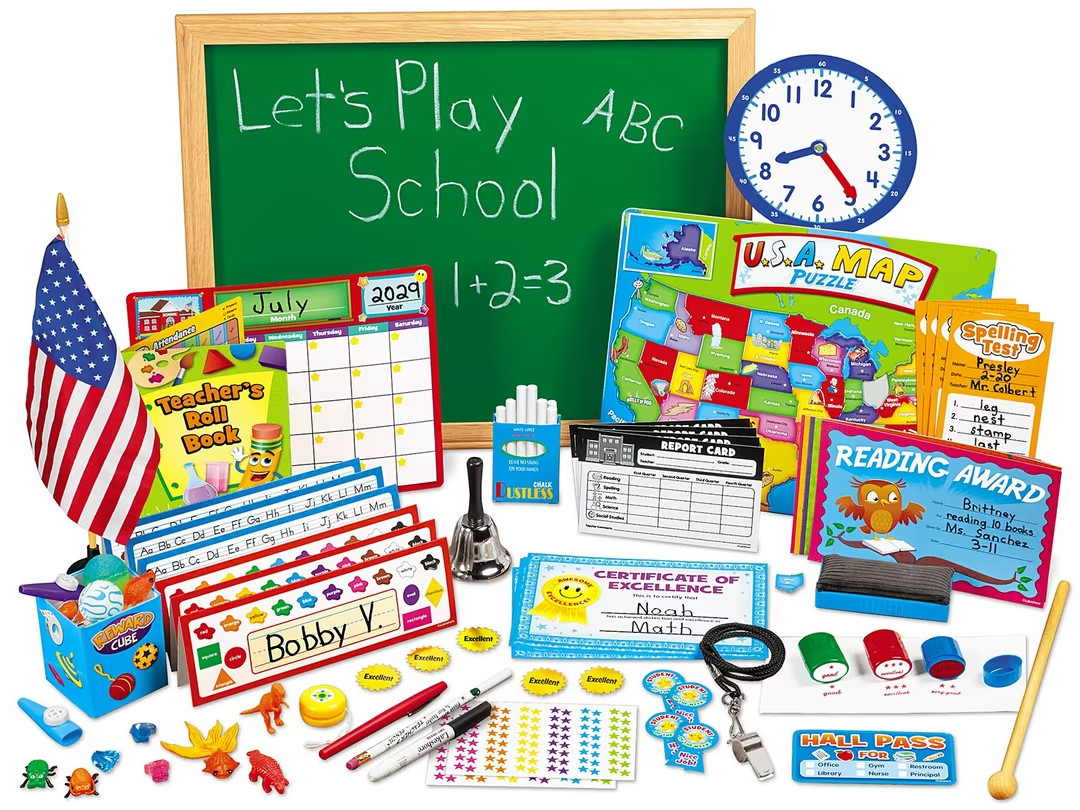 New Lakeshore Let’s Play School AA658 Pretend School & Teacher Materials