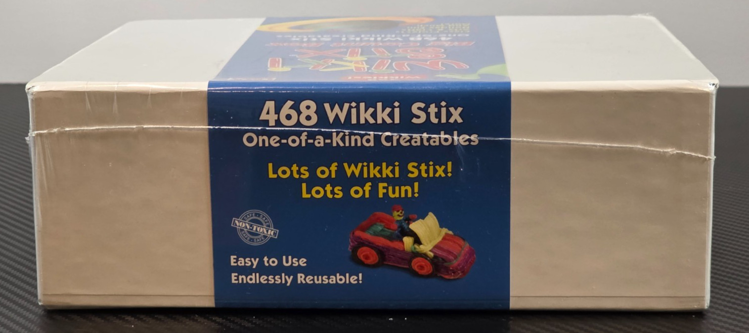 Wikki Stix Big Count Box 468 Stix 13 Colors in Cool Storage Box w/ 12 Page Idea
