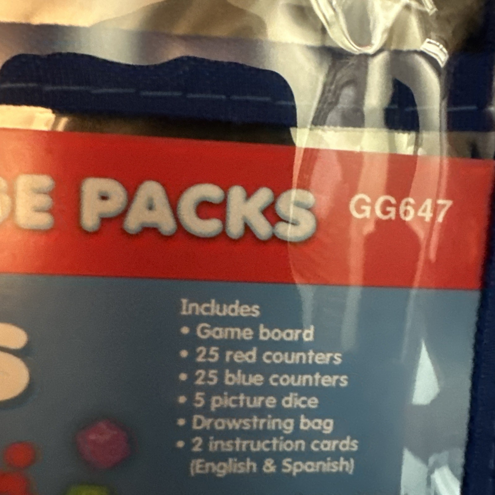 Family Language: English & Spanish Pack Beginning Sound, Manipulative’s, Dice,