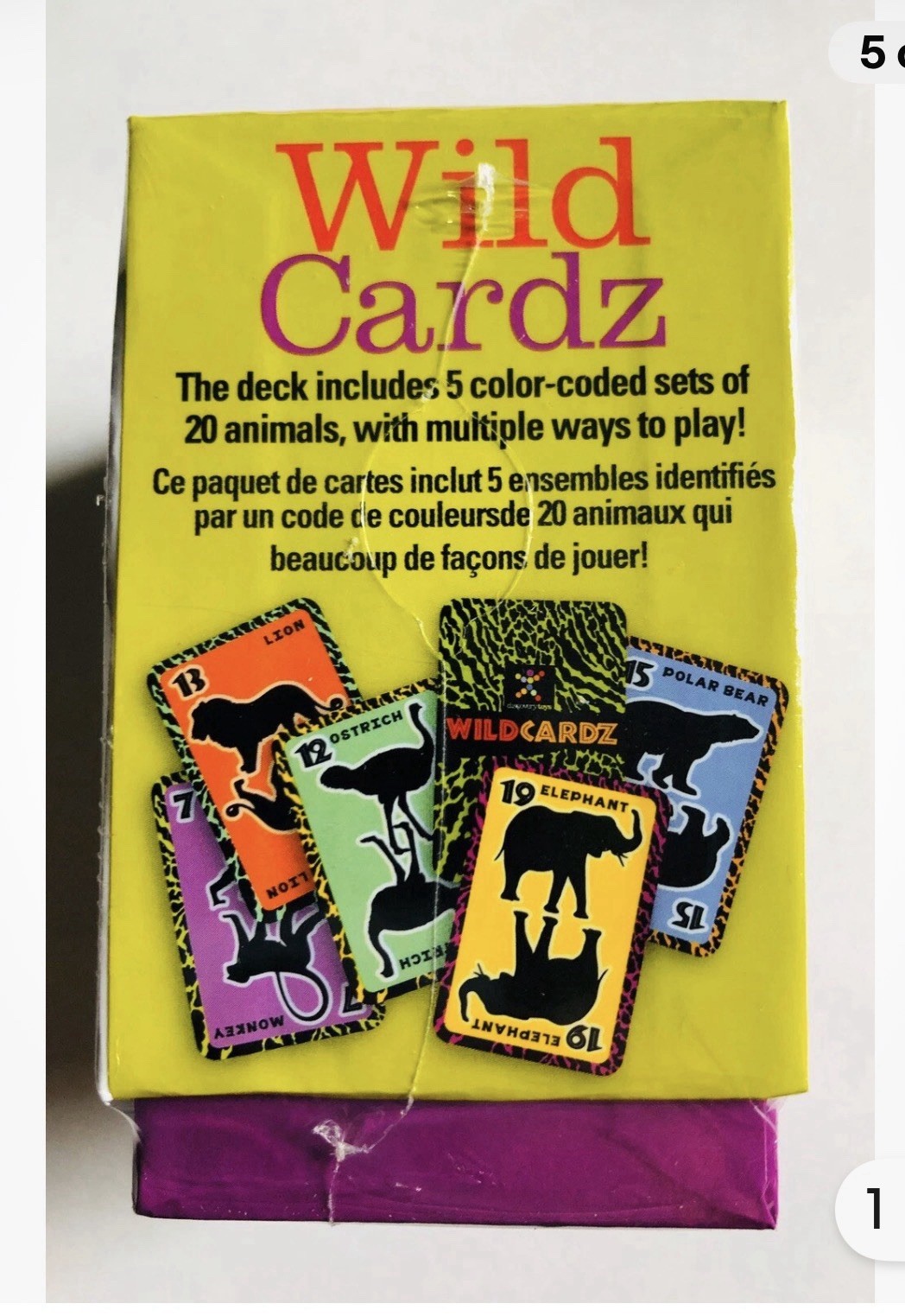 New Discovery Toys WILD CARDZ – Card Game – Builds Thinking & Math Skills