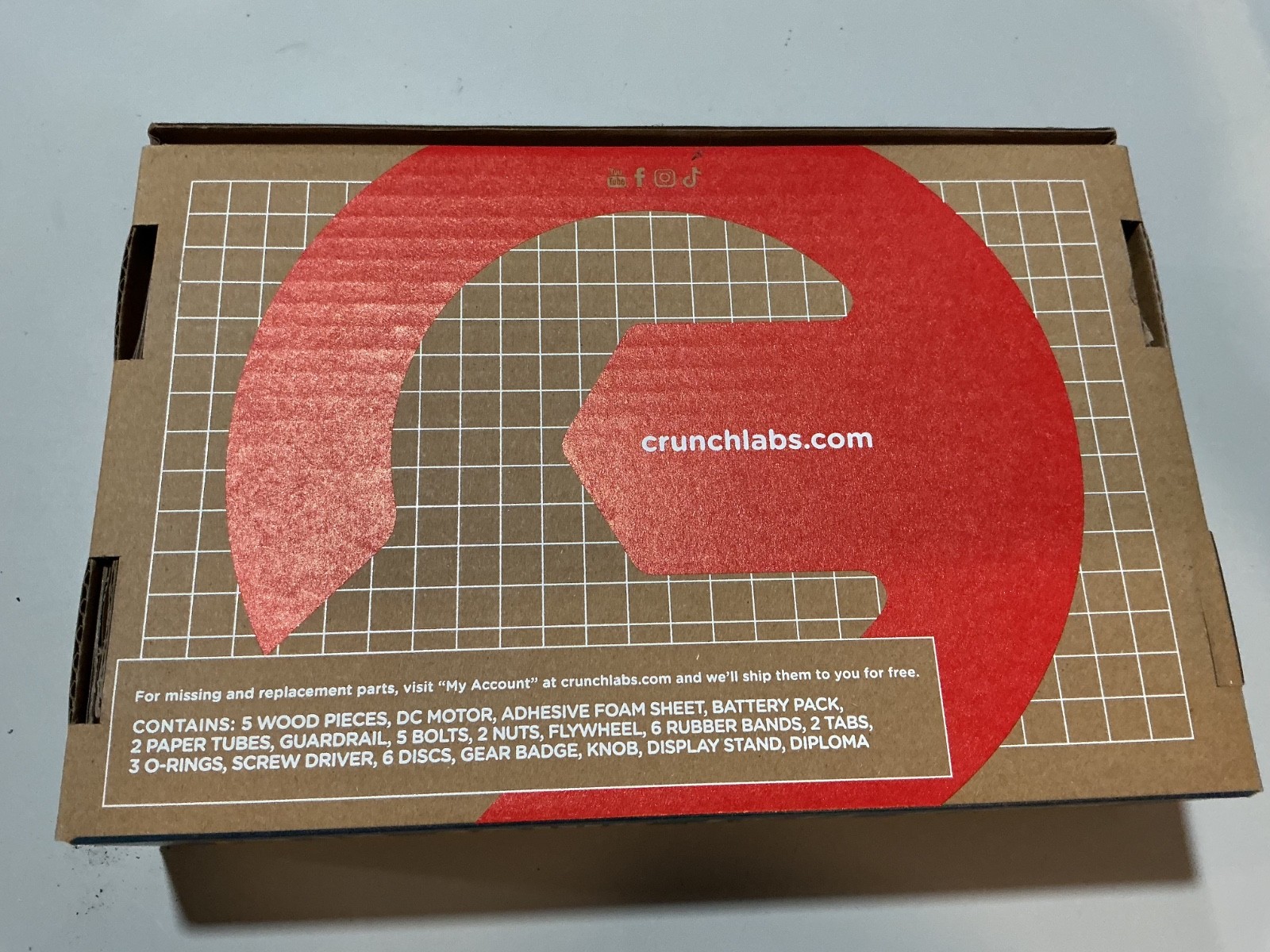 Crunch Labs Disc Launcher Build Box by Mark Rober STEM Kit Open Box