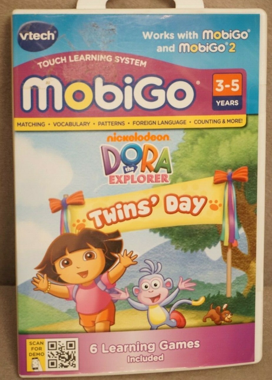 Vtech MobiGo programs: Umizoomi, Dora Twins Day, Jake Neverland Pirates or Spong
