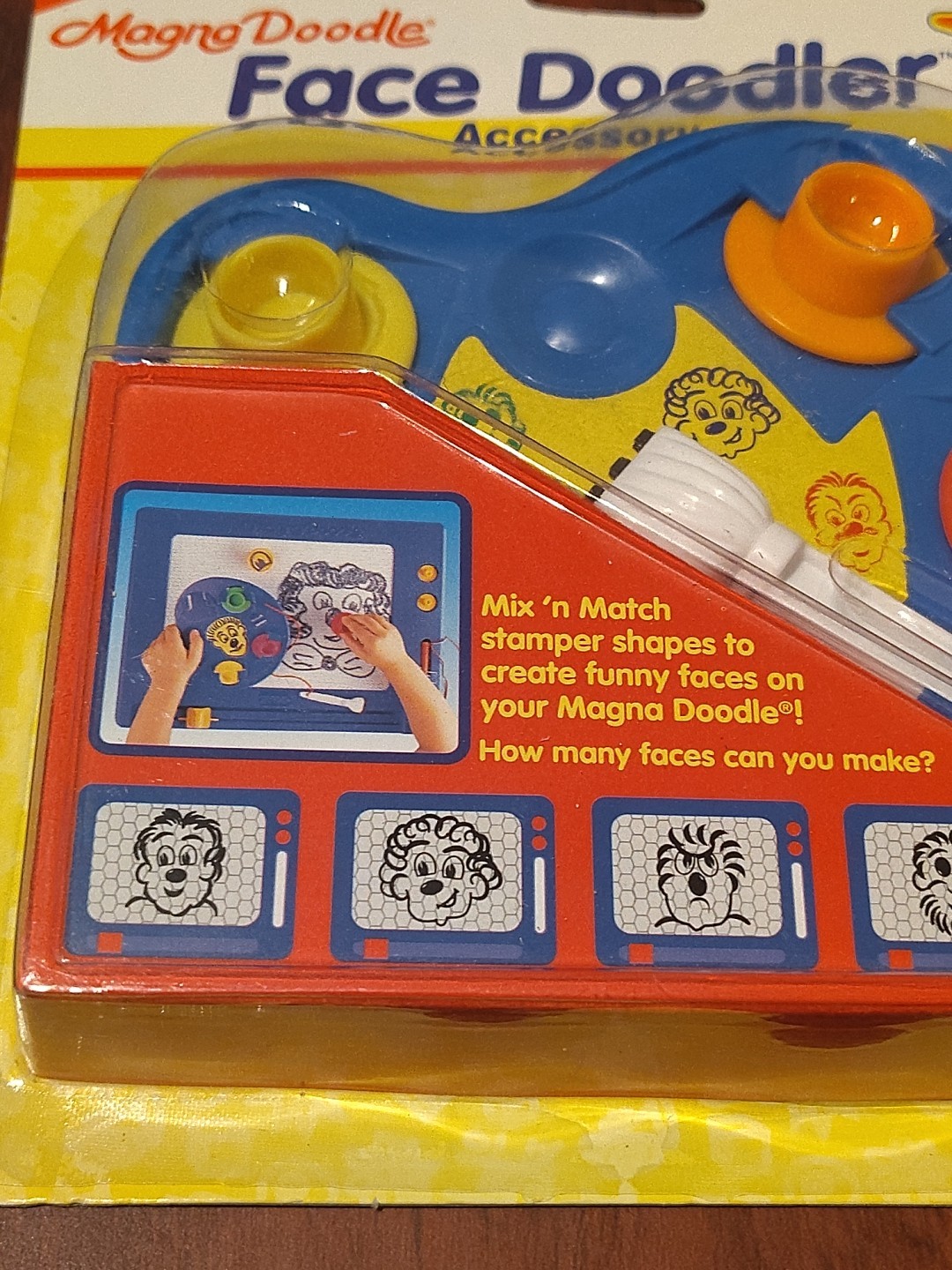 Vintage 1996 Tyco Magna Doodle Face Doodler Accessory Set NOS Sealed Kids Toy