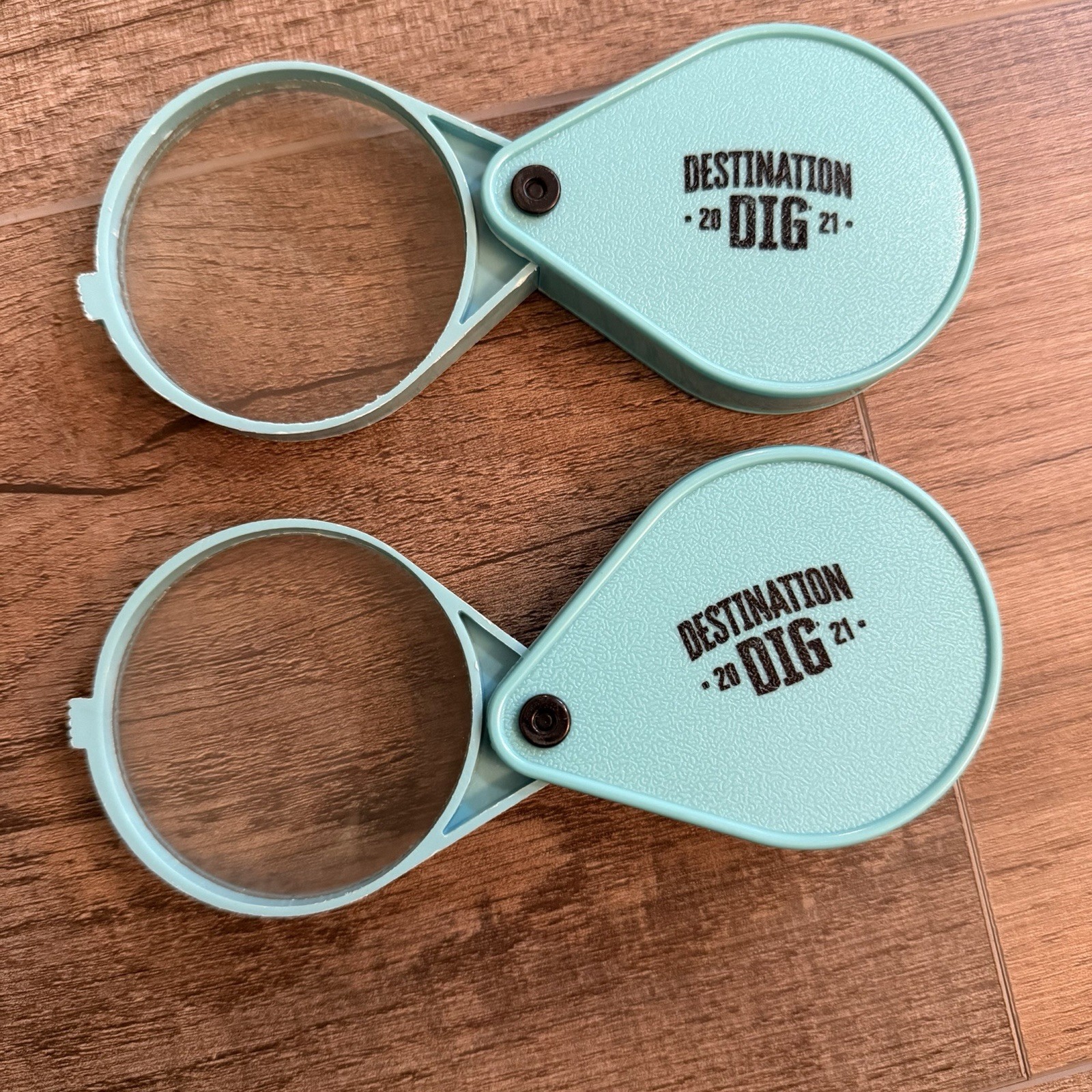 2 Magnifying Glasses Learning Toy Set Aqua Outdoor Play Bugs Summer Play Fun