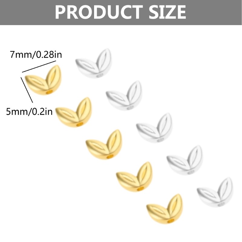 20Pcs Double Hole Spacer Beads for Crafting Unique Jewelry Earring Accessories