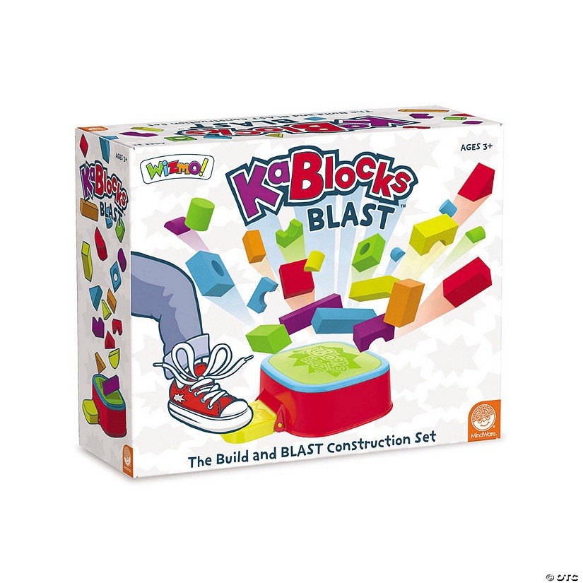 NEW MindWare Wizmo KaBlocks Blast Game Build & Blast Block Construction Set