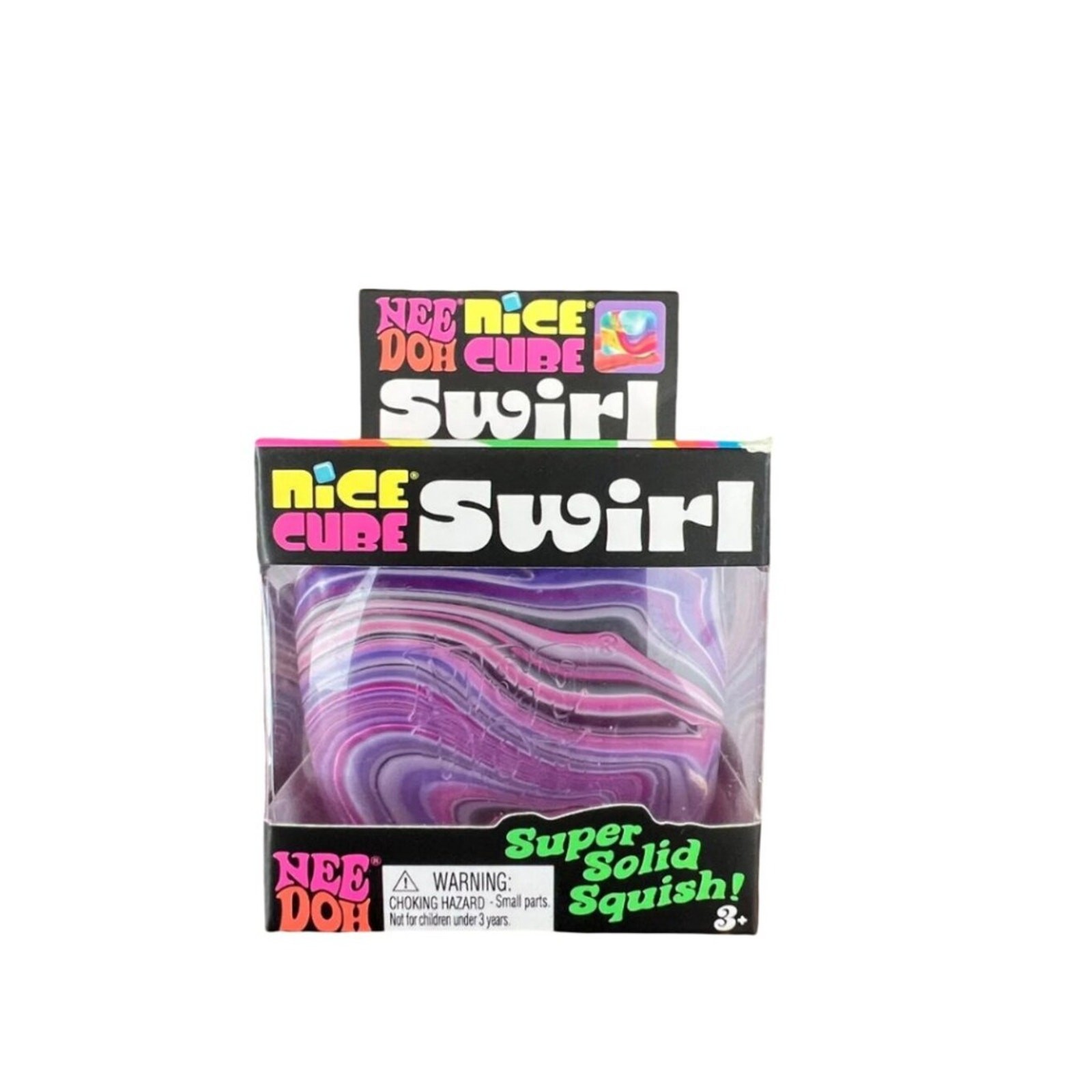 NeeDoh Nice Cube Swirl – Super Solid Squish Sensory Fidget Toy – NIB!