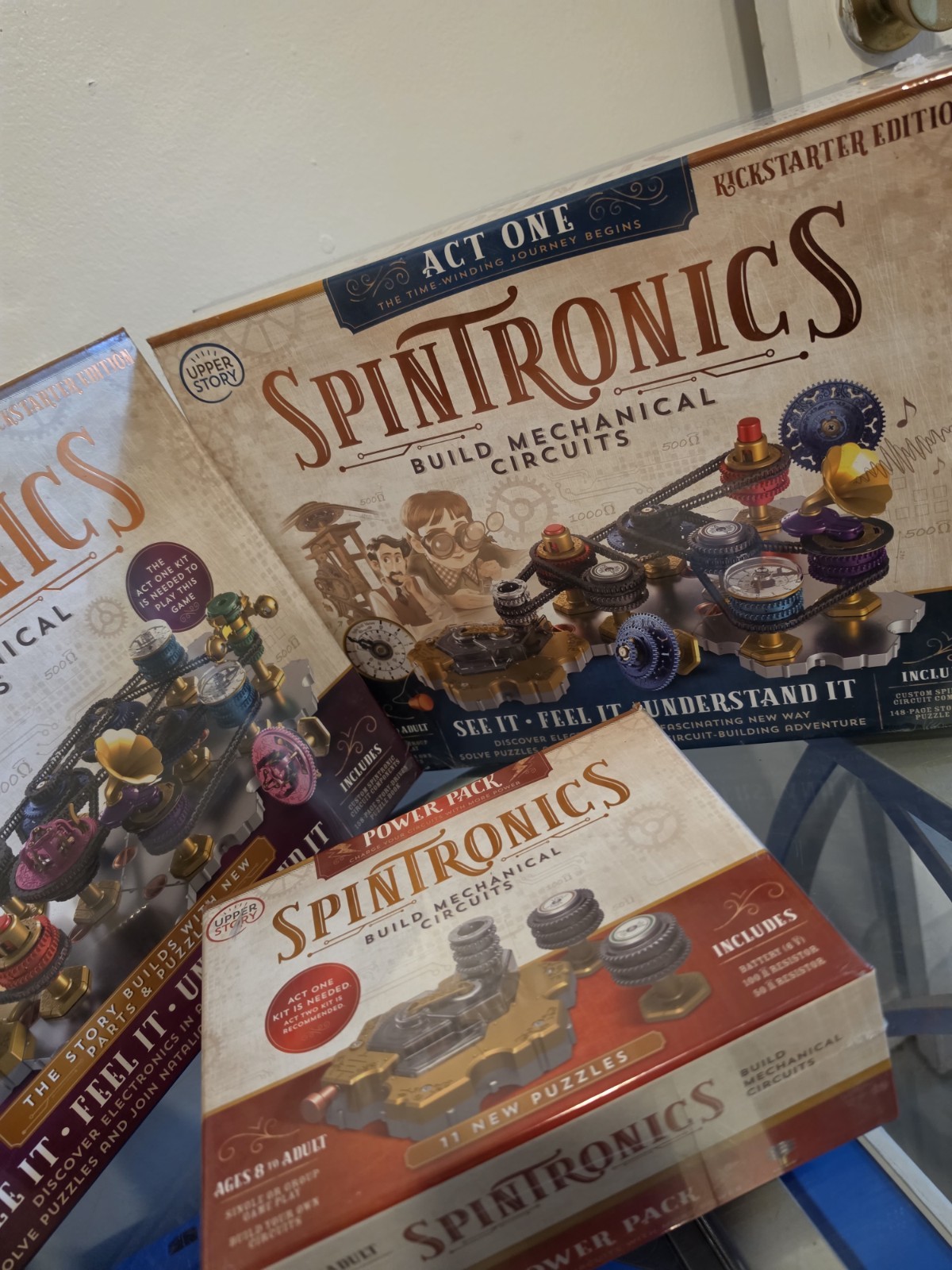 Spintronics Full Bundle Act 1 + Act 2 Kickstarter+Power Pack NEW Sealed RARESTEM