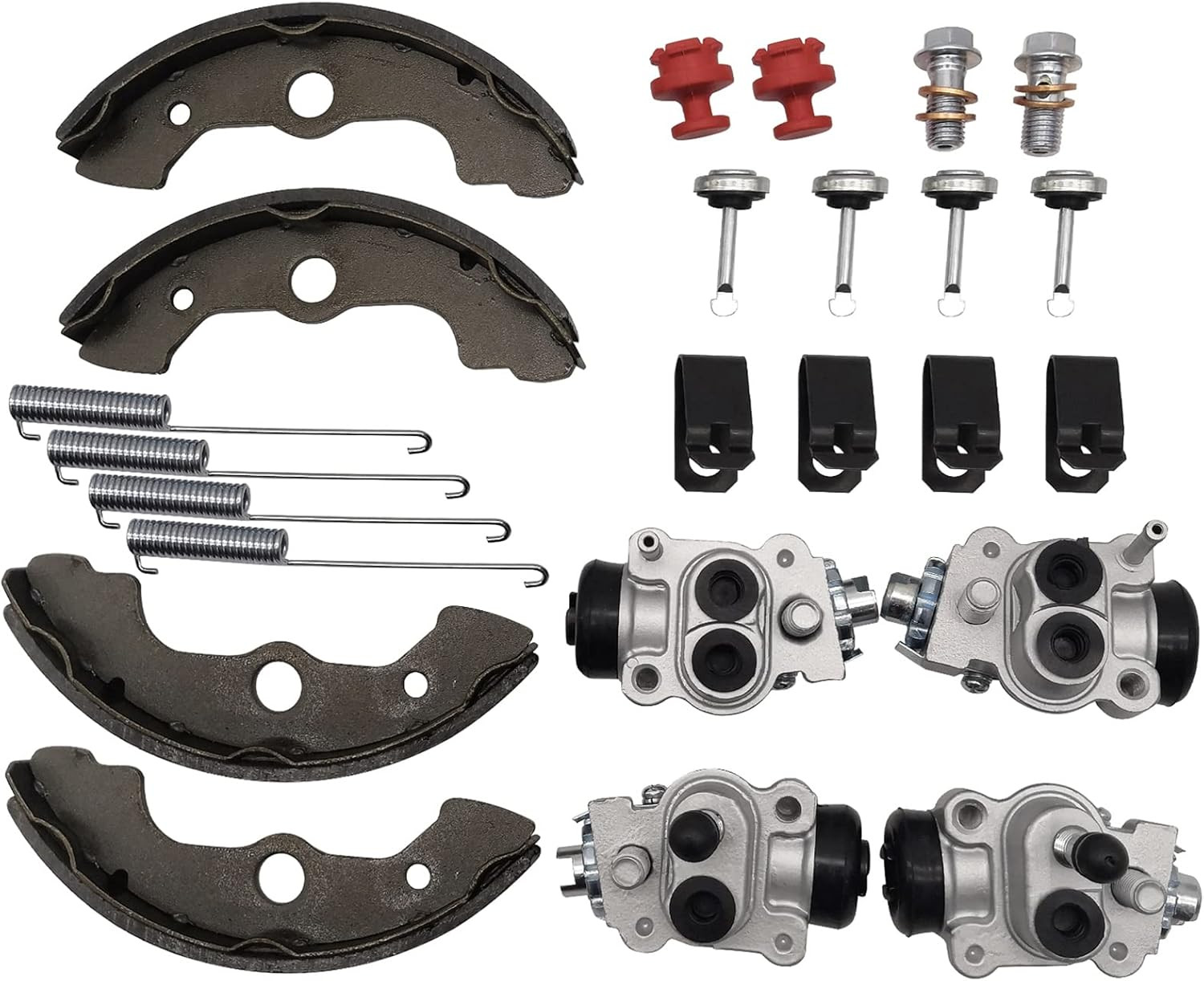 Front Brake Wheel Cylinders Shoes Kit for Honda TRX300 TRX300FW Fourtrax 300