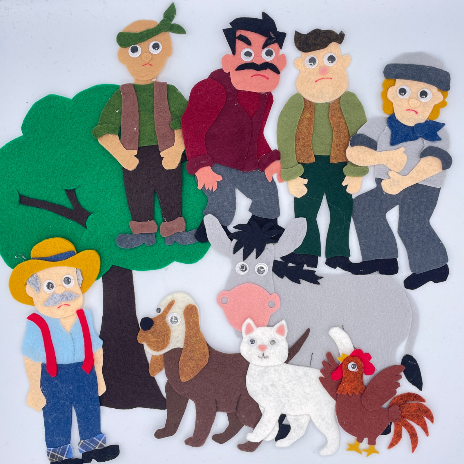 Bremer Town Musicians Felt Pieces for Felt/Flannel Board Play